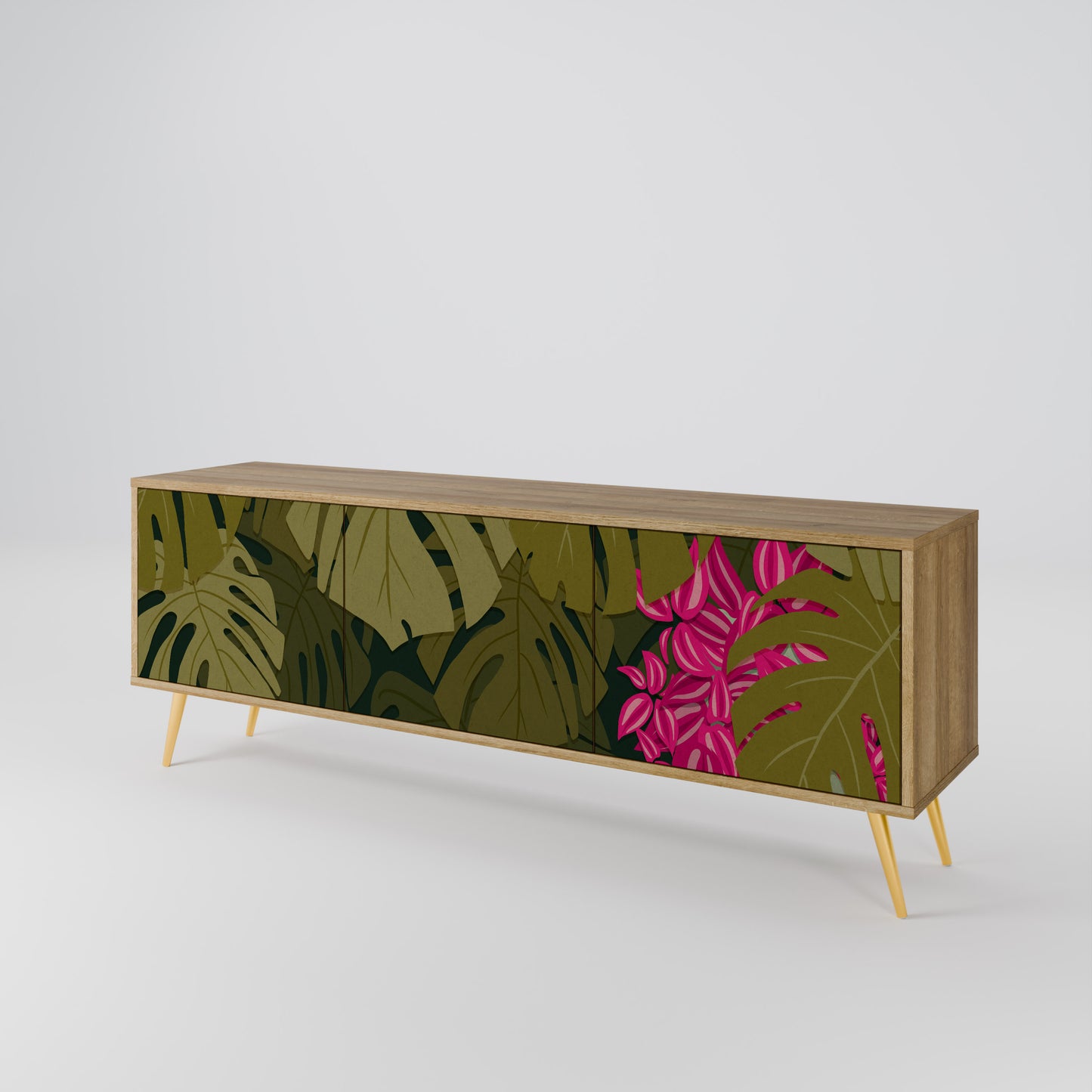 Mobile TV TROPICAL BEAUTY a 3 ante in effetto rovere