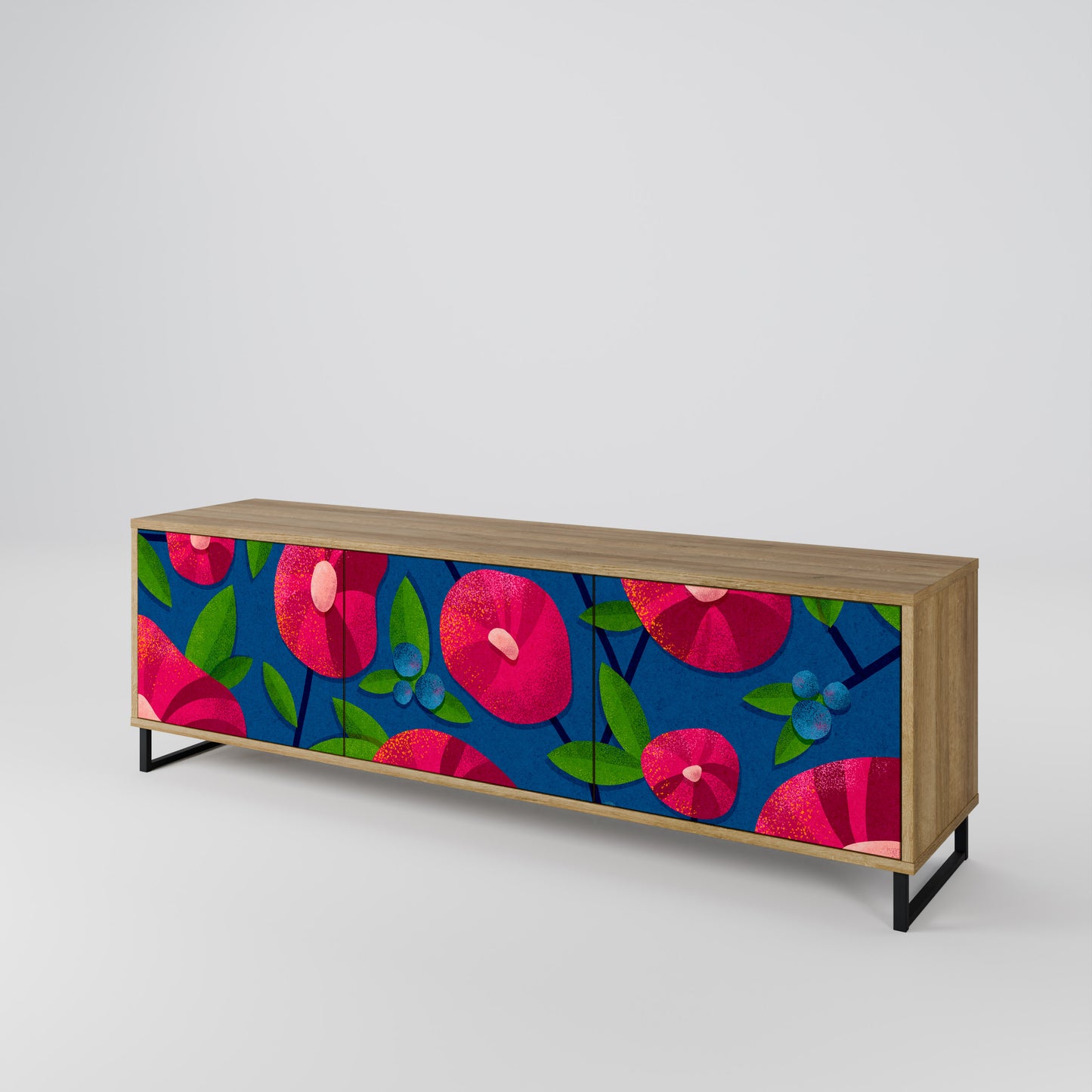SPRING THOUGHTS Mobile TV a 3 ante in effetto rovere