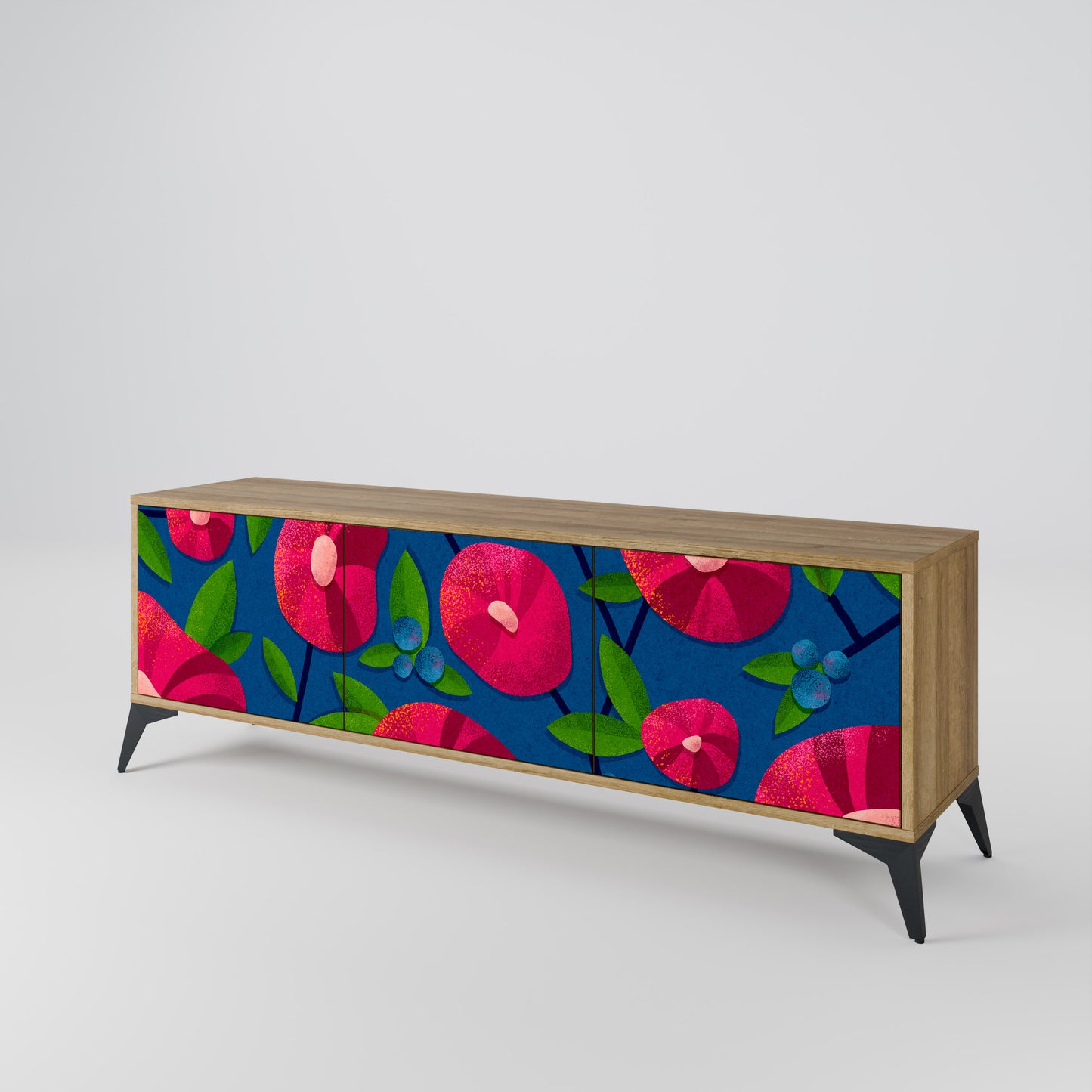 SPRING THOUGHTS Mobile TV a 3 ante in effetto rovere