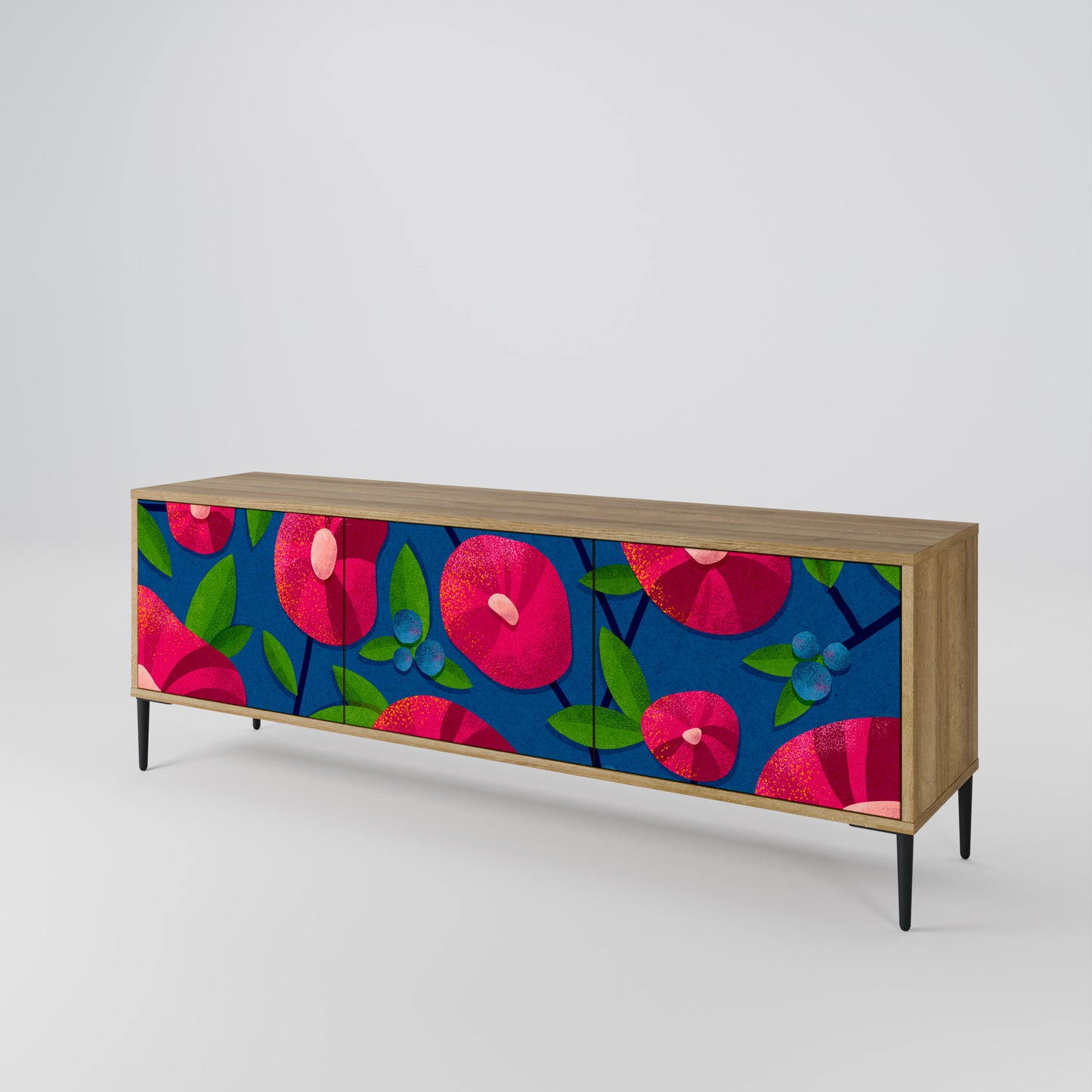 SPRING THOUGHTS Mobile TV a 3 ante in effetto rovere