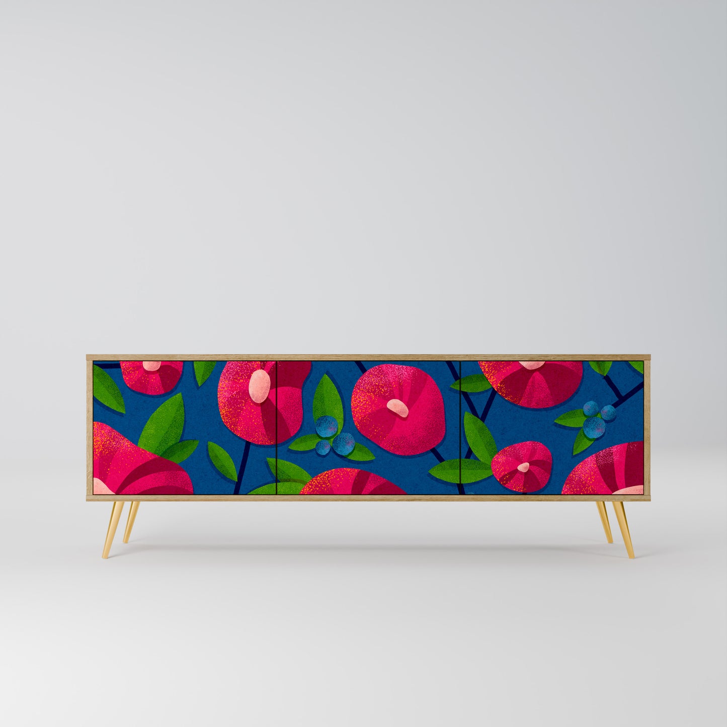 SPRING THOUGHTS Mobile TV a 3 ante in effetto rovere