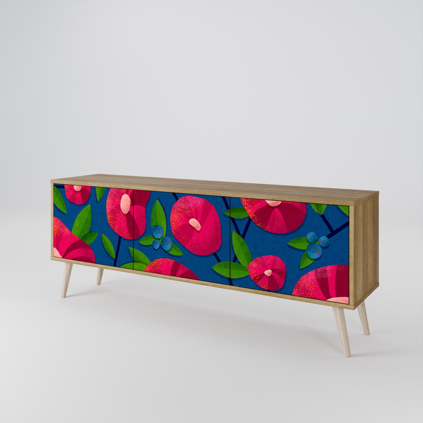 SPRING THOUGHTS Mobile TV a 3 ante in effetto rovere