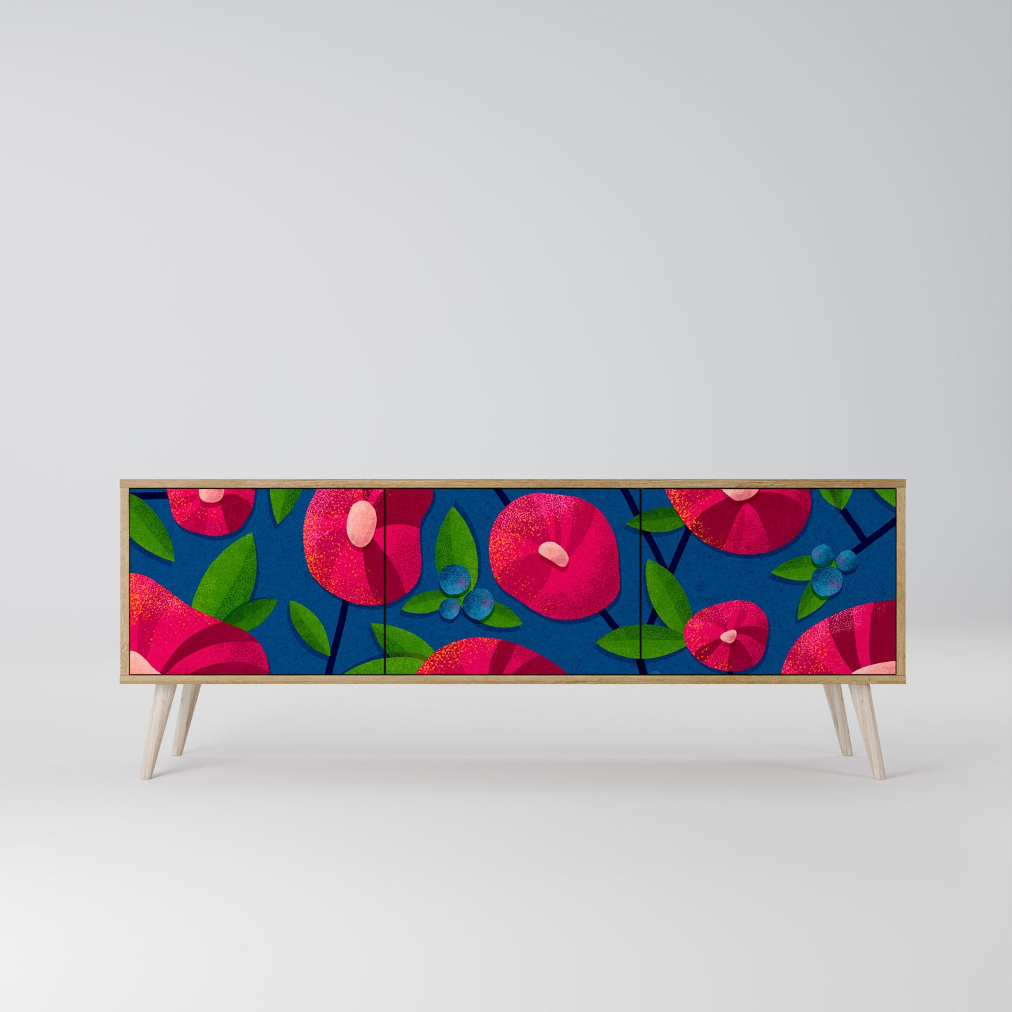 SPRING THOUGHTS Mobile TV a 3 ante in effetto rovere