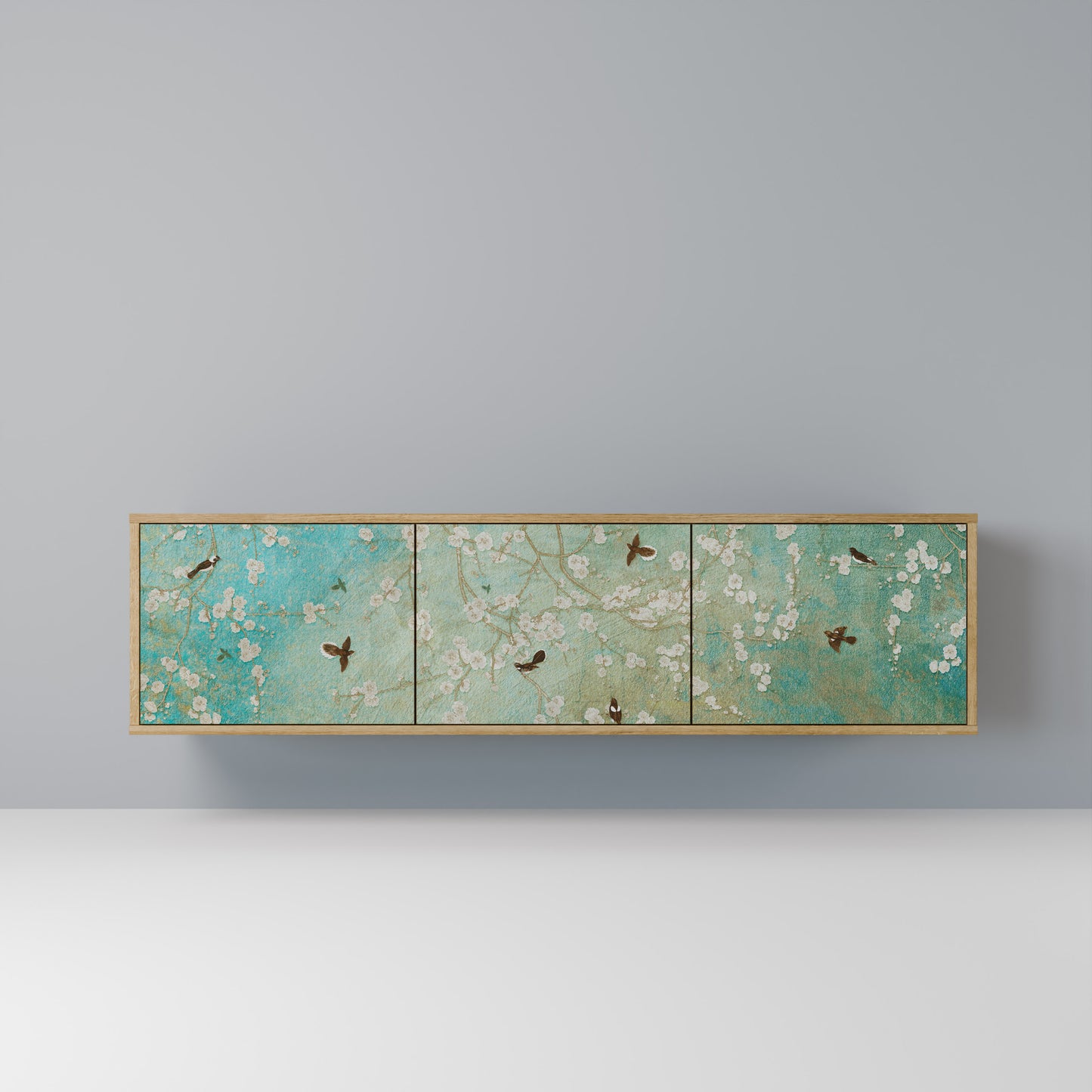 Mobile TV BLOOMING CHARM a 3 ante in effetto rovere