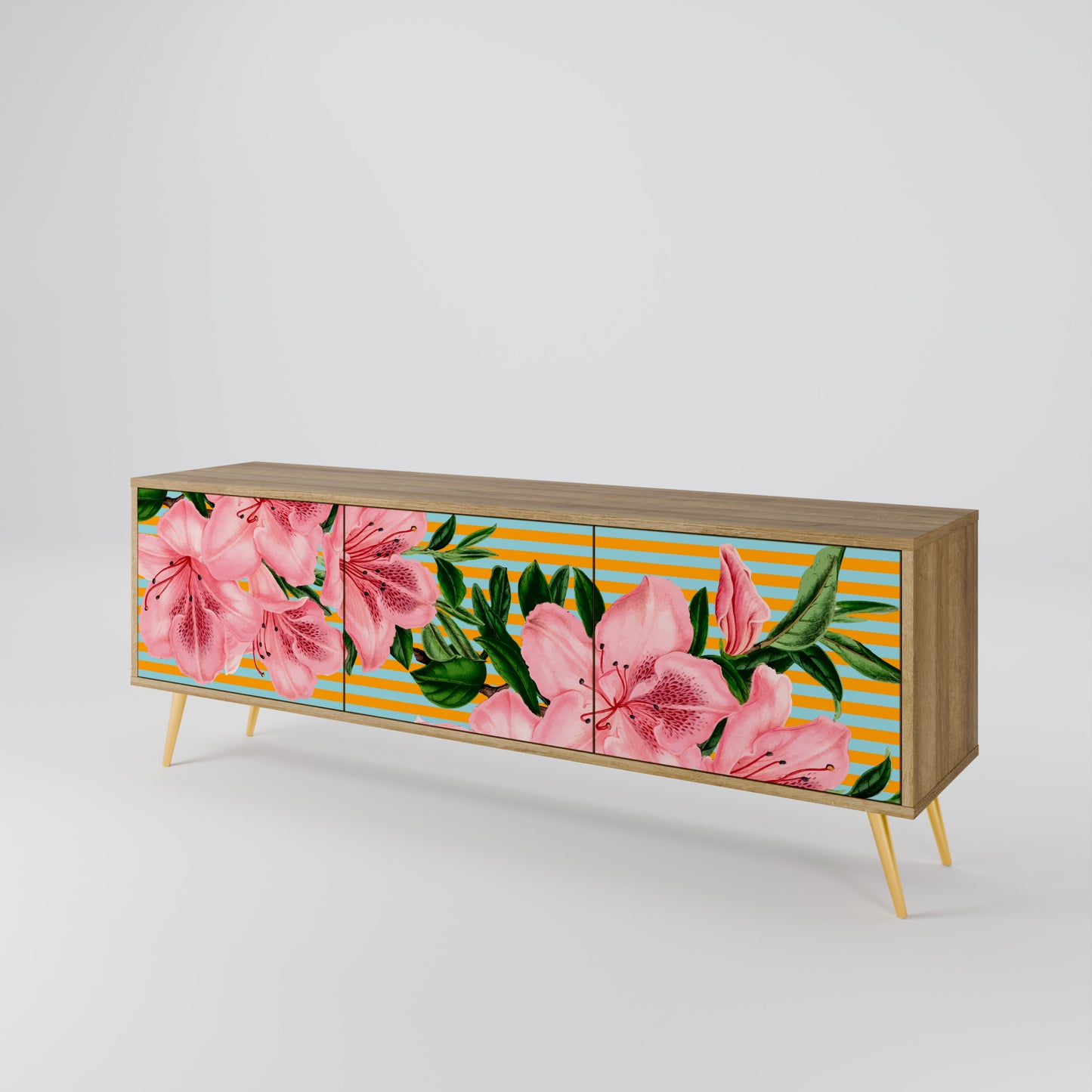FRAGILE BEAUTY Mobile TV a 3 ante in effetto rovere