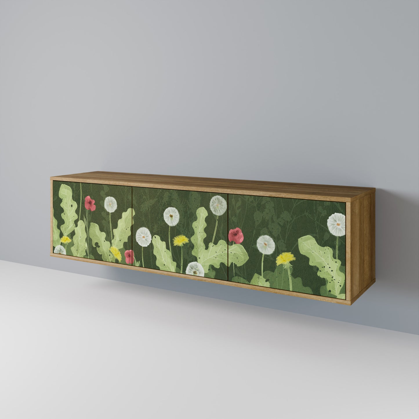 Mobile TV DANDELION AMUSE a 3 ante in effetto rovere