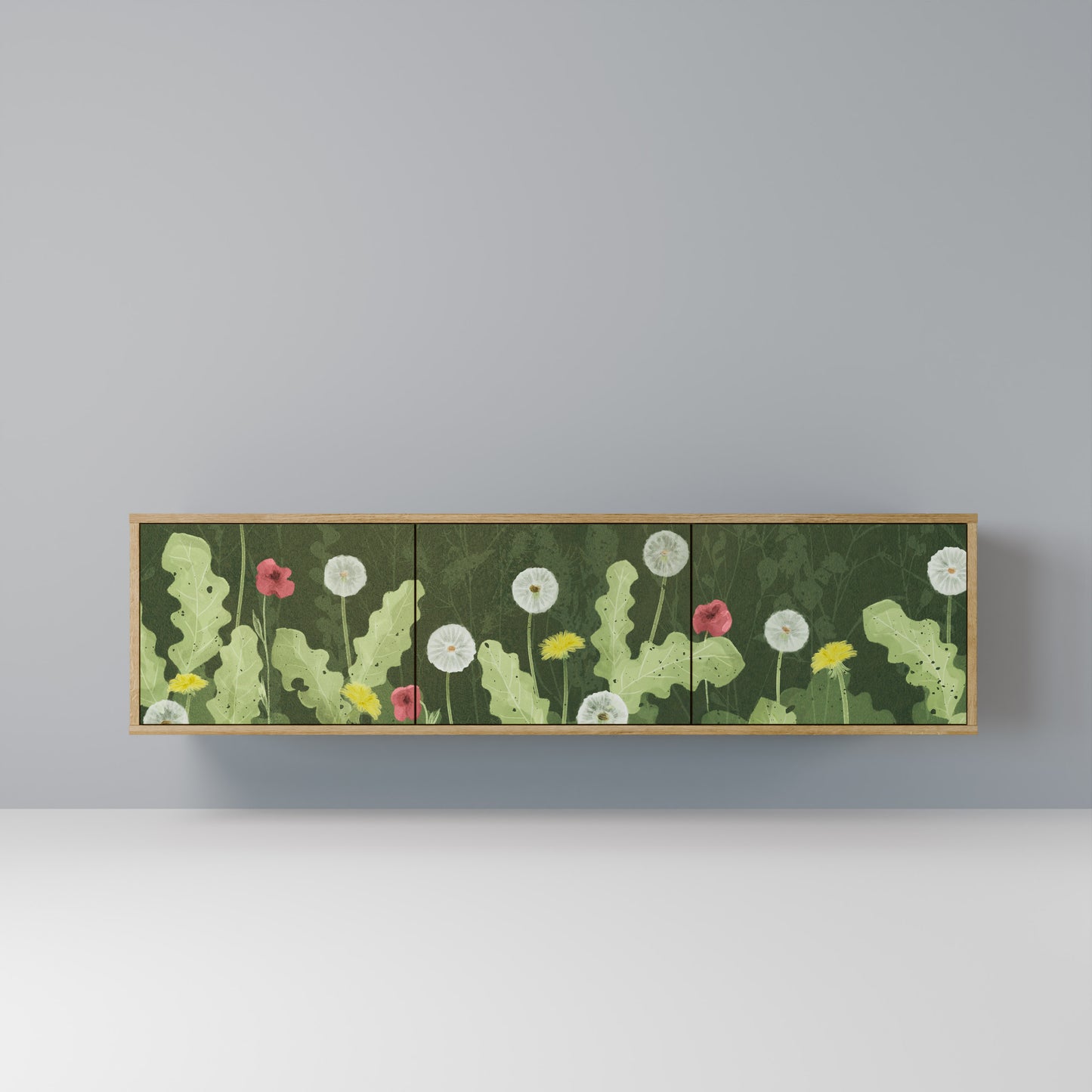 Mobile TV DANDELION AMUSE a 3 ante in effetto rovere