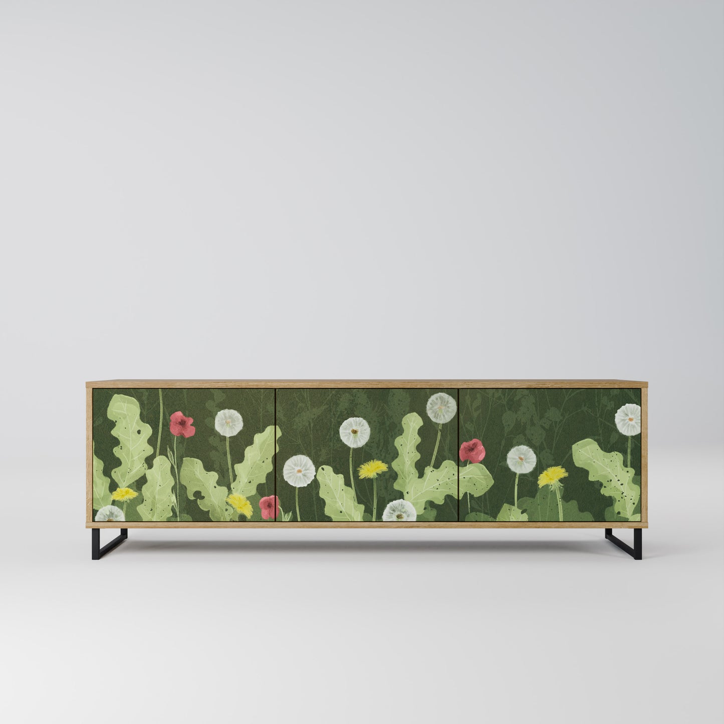 Mobile TV DANDELION AMUSE a 3 ante in effetto rovere