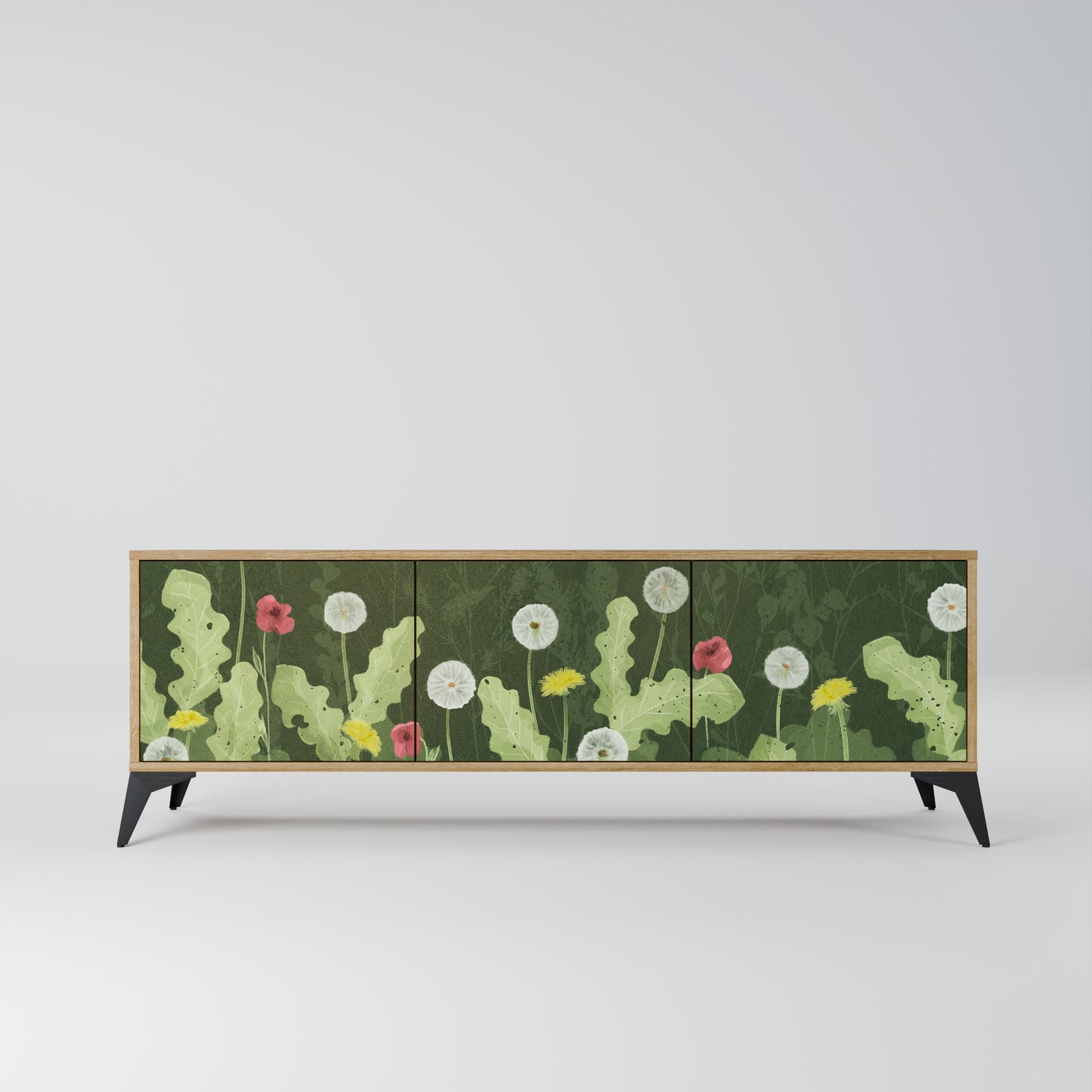 Mobile TV DANDELION AMUSE a 3 ante in effetto rovere