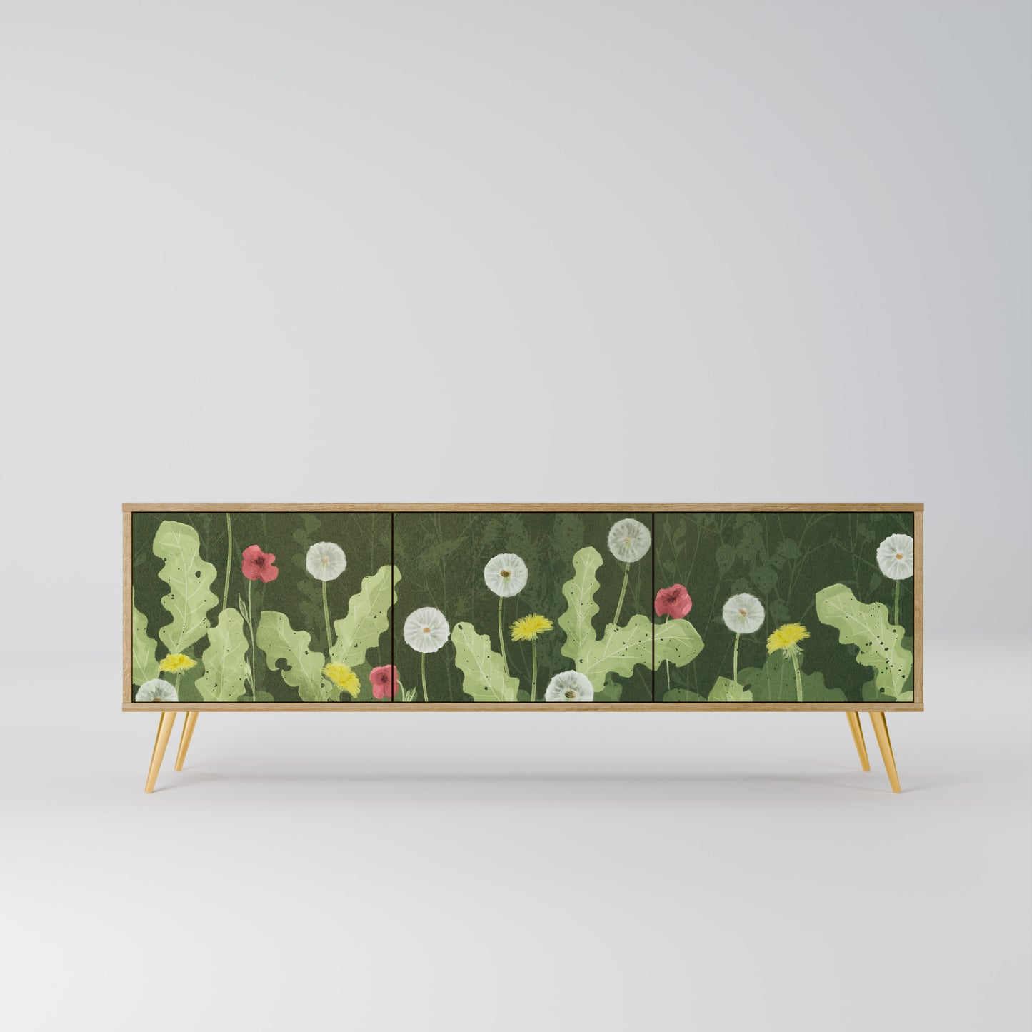 Mobile TV DANDELION AMUSE a 3 ante in effetto rovere