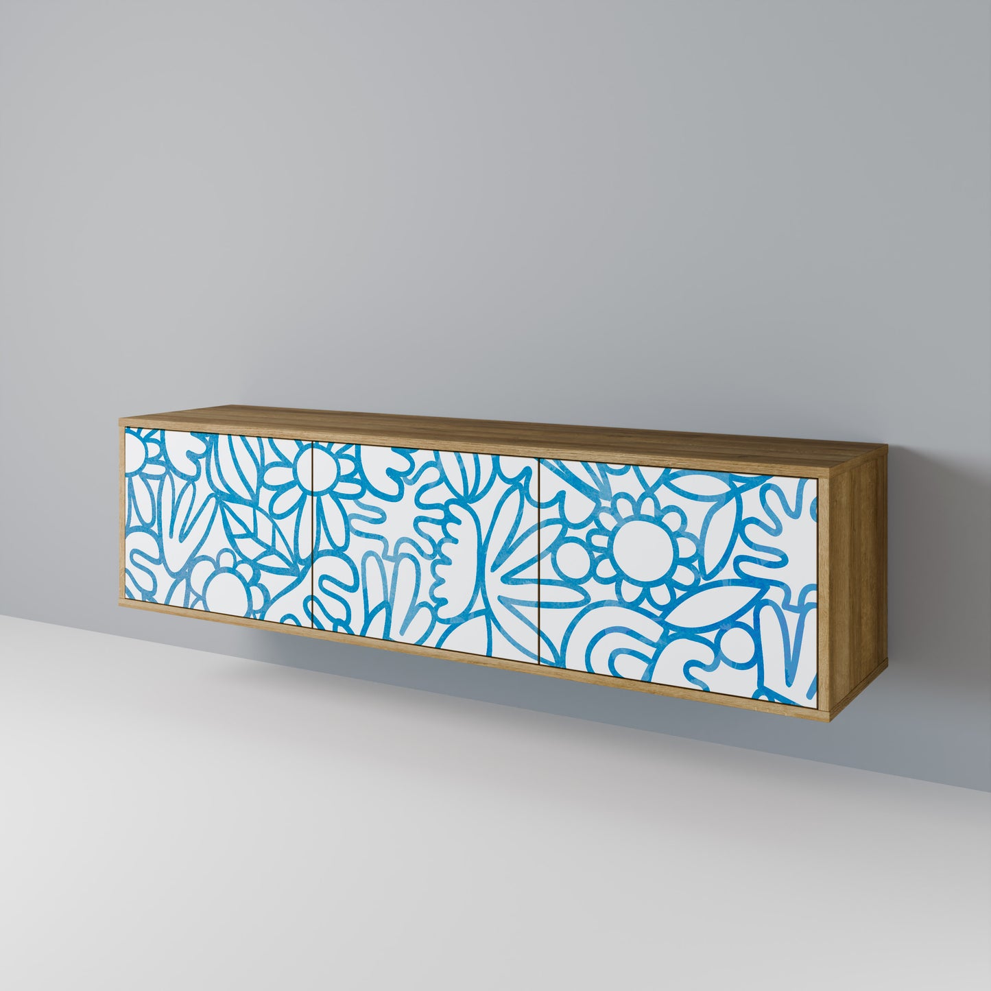 Mobile TV BLOOMY MORNING a 3 ante in effetto rovere