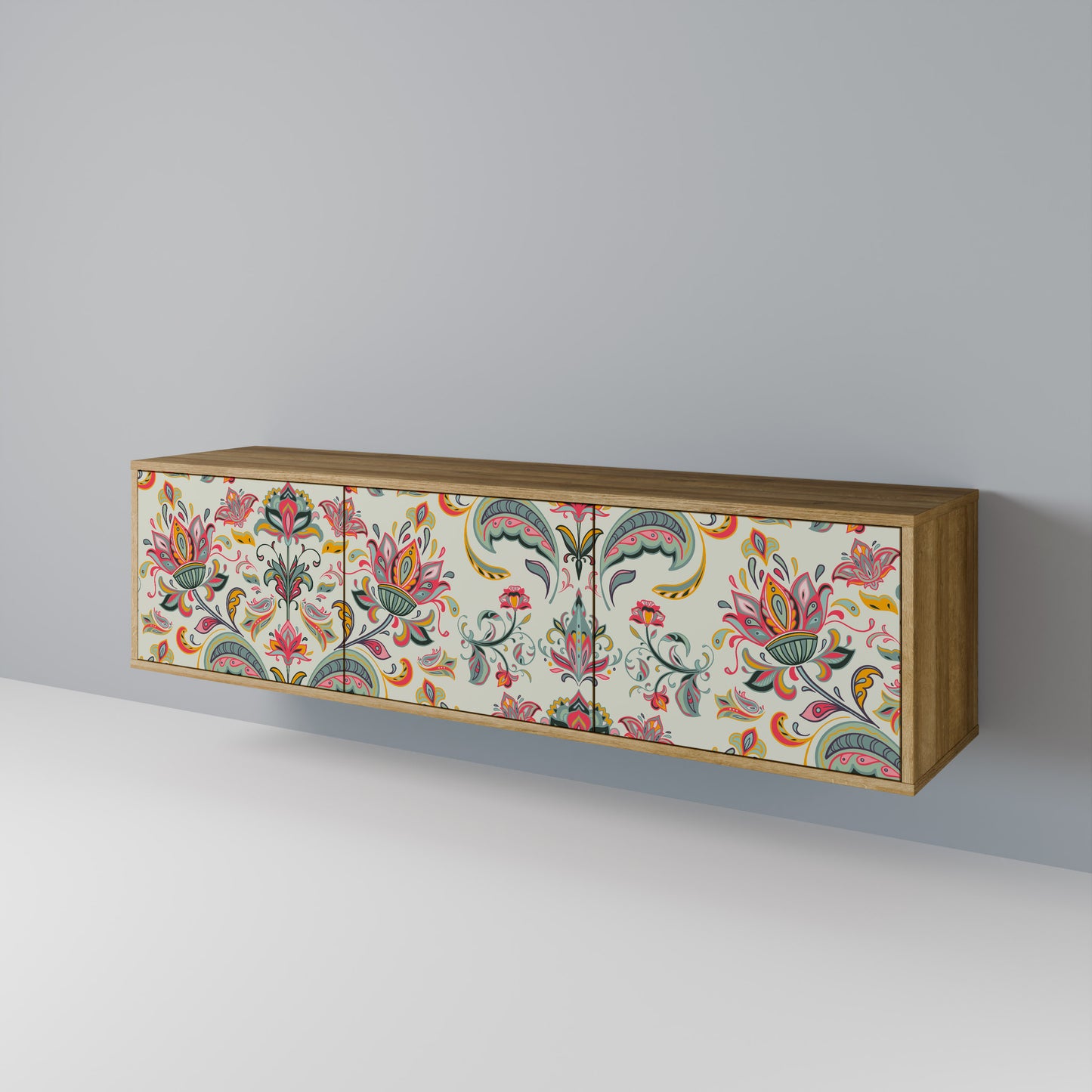 Mobile TV ORGANIC FOLKLORE a 3 ante in effetto rovere