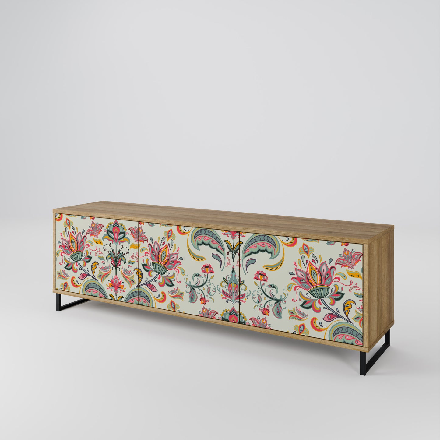 Mobile TV ORGANIC FOLKLORE a 3 ante in effetto rovere