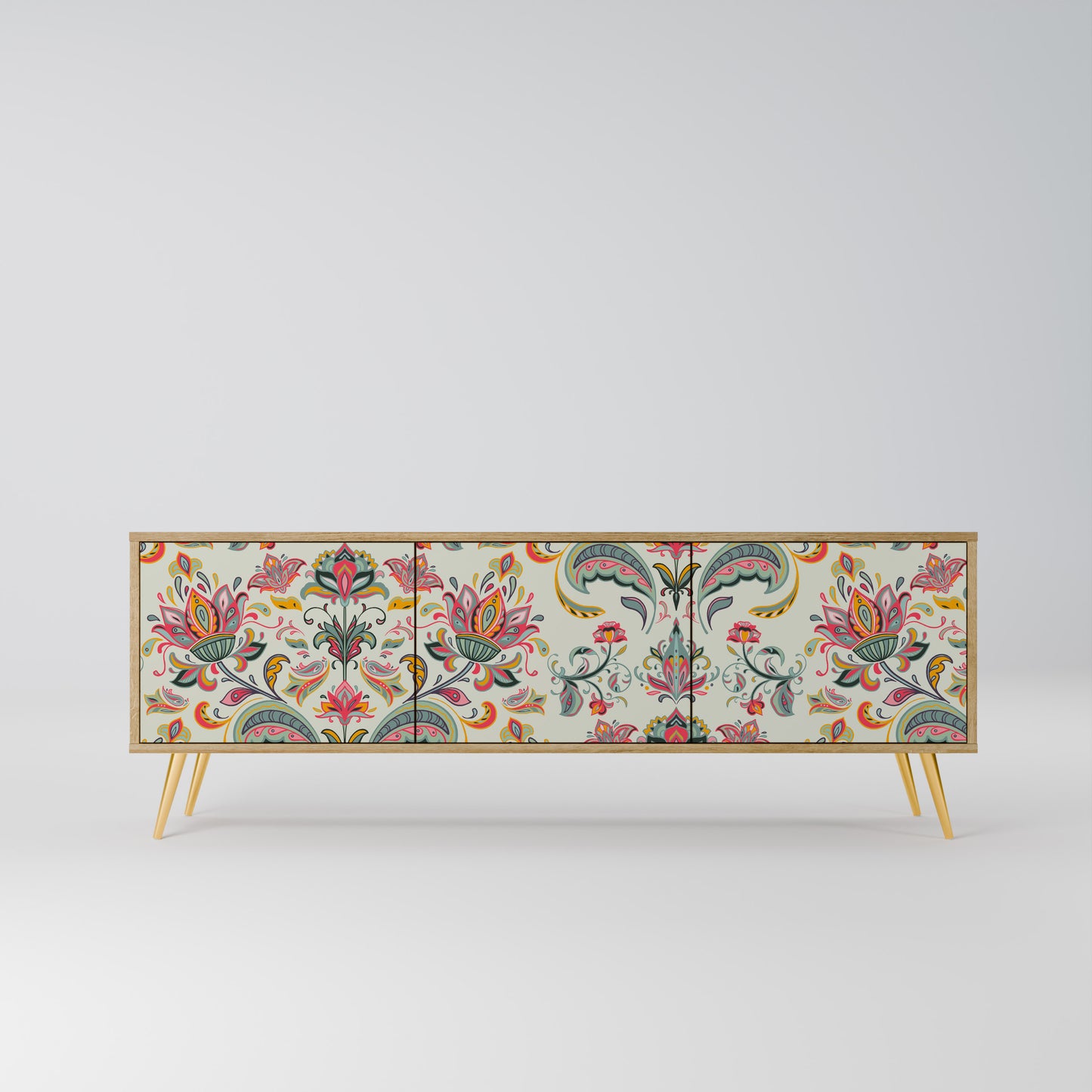 Mobile TV ORGANIC FOLKLORE a 3 ante in effetto rovere