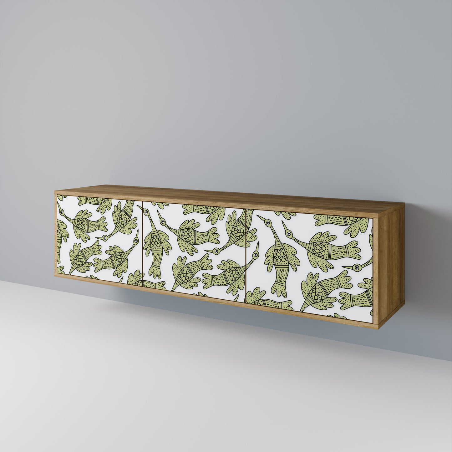 SEEDLING SONGBIRD Mobile TV a 3 ante in effetto rovere