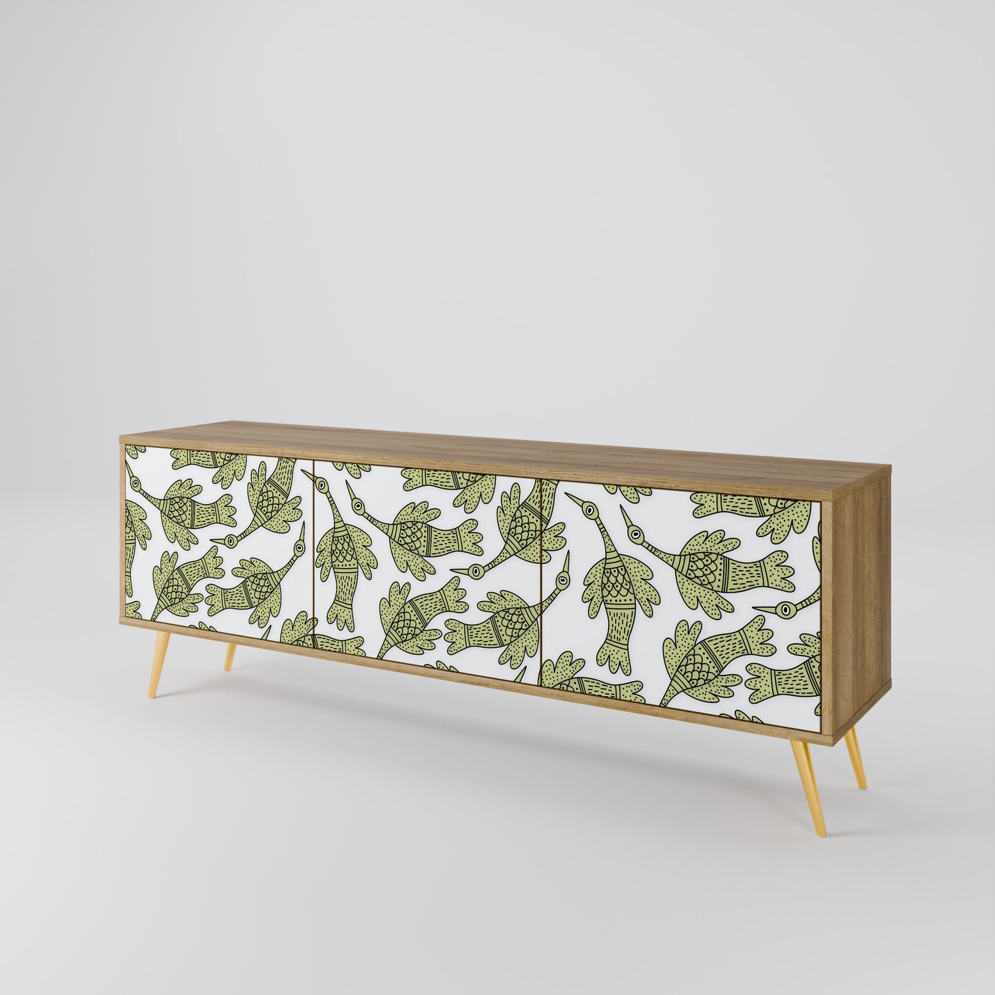 SEEDLING SONGBIRD Mobile TV a 3 ante in effetto rovere