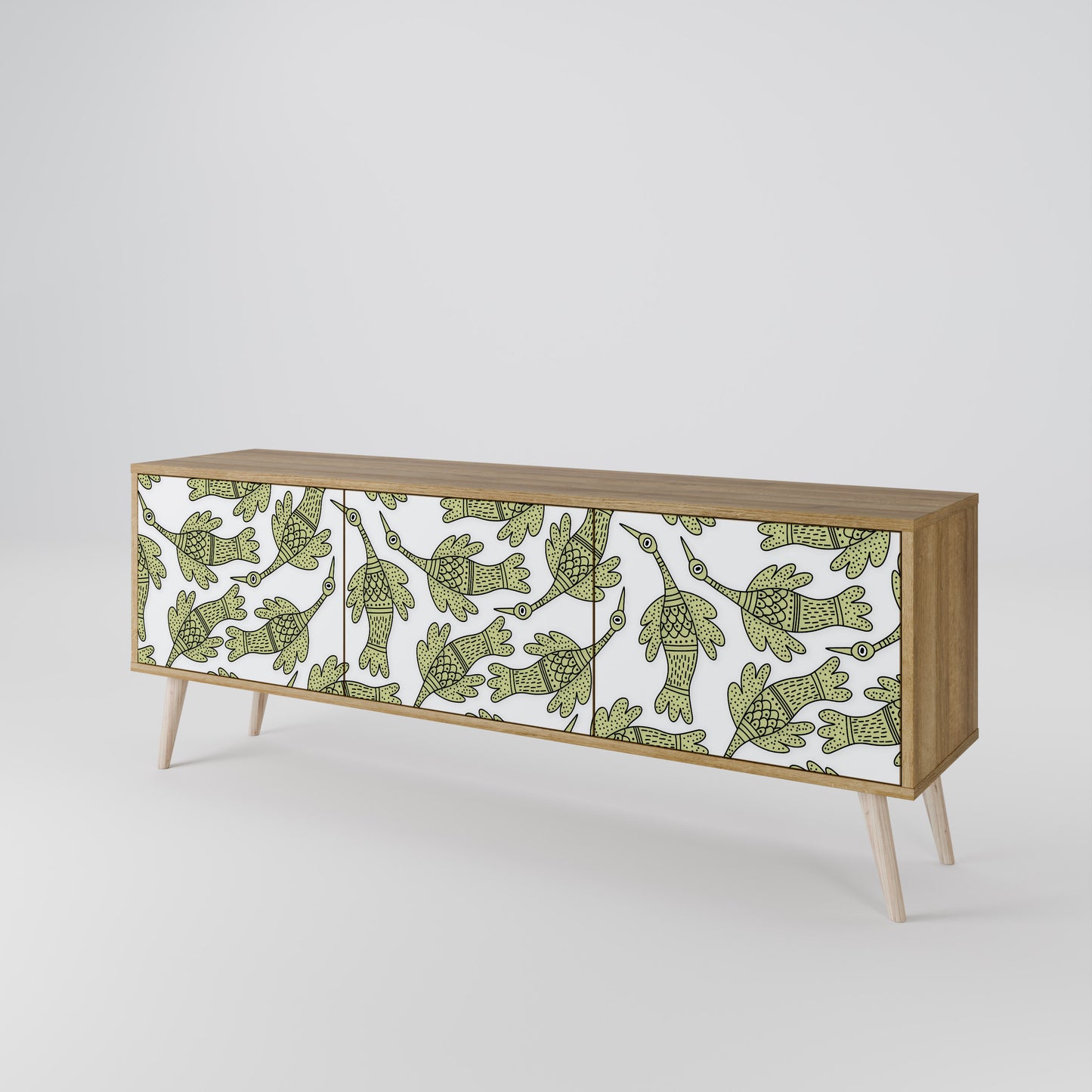 SEEDLING SONGBIRD Mobile TV a 3 ante in effetto rovere