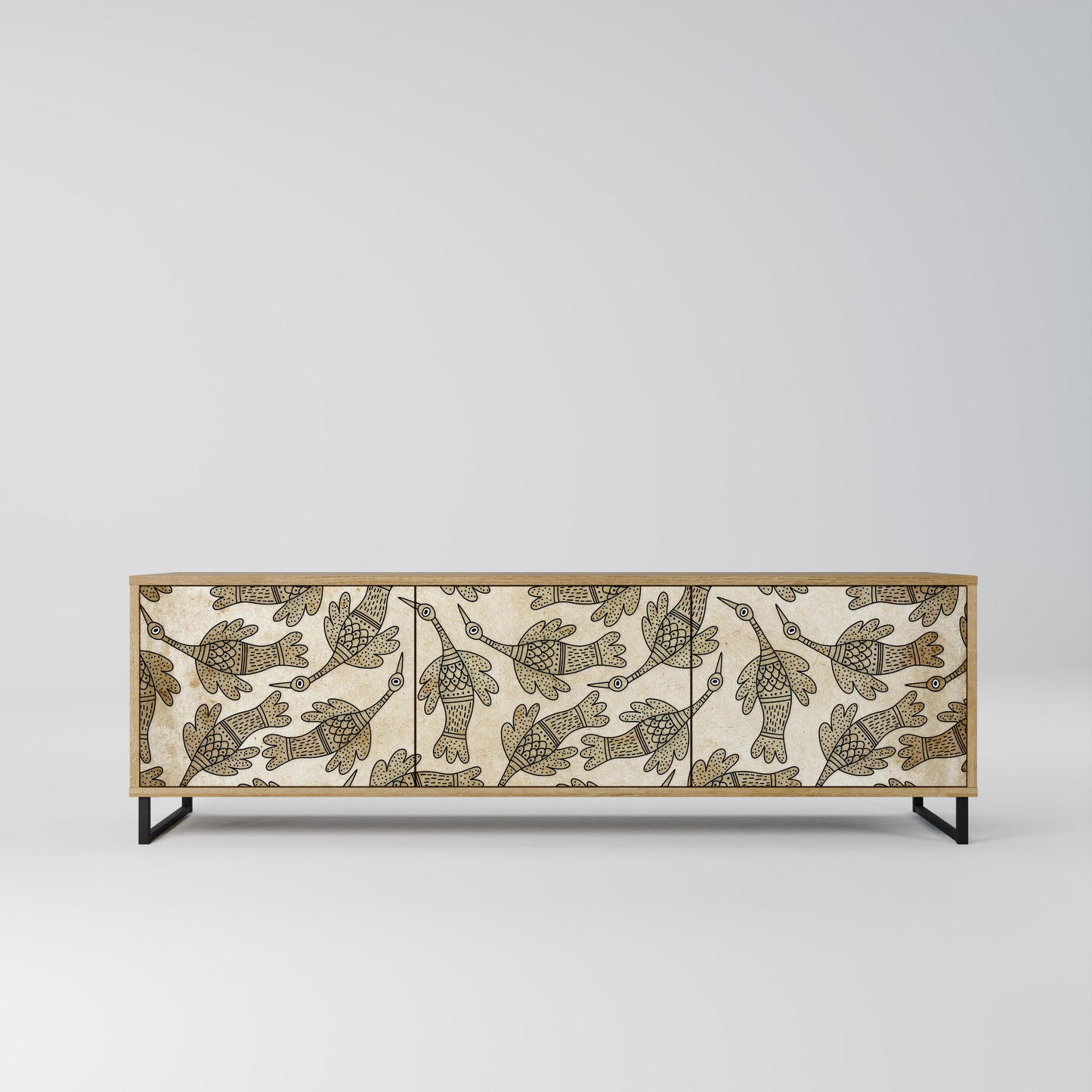 Mobile TV ALMONDINE SONGBIRD a 3 ante in effetto rovere
