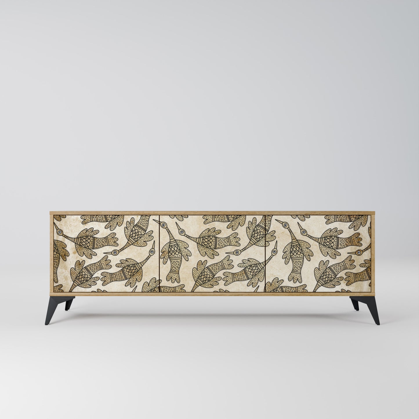 Mobile TV ALMONDINE SONGBIRD a 3 ante in effetto rovere