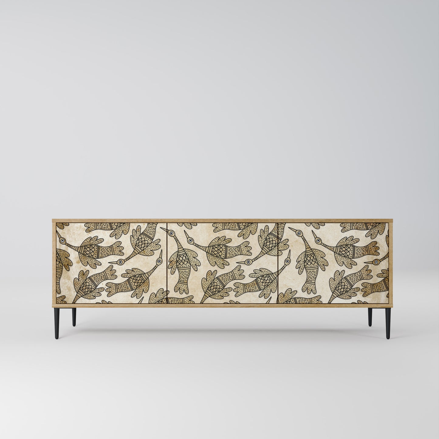 Mobile TV ALMONDINE SONGBIRD a 3 ante in effetto rovere