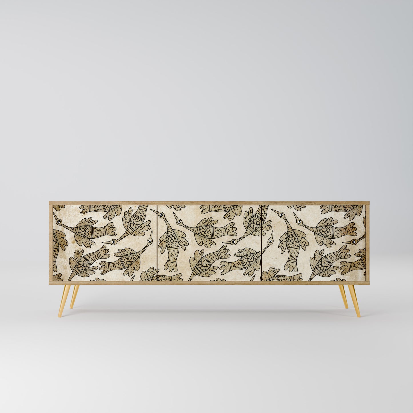 Mobile TV ALMONDINE SONGBIRD a 3 ante in effetto rovere