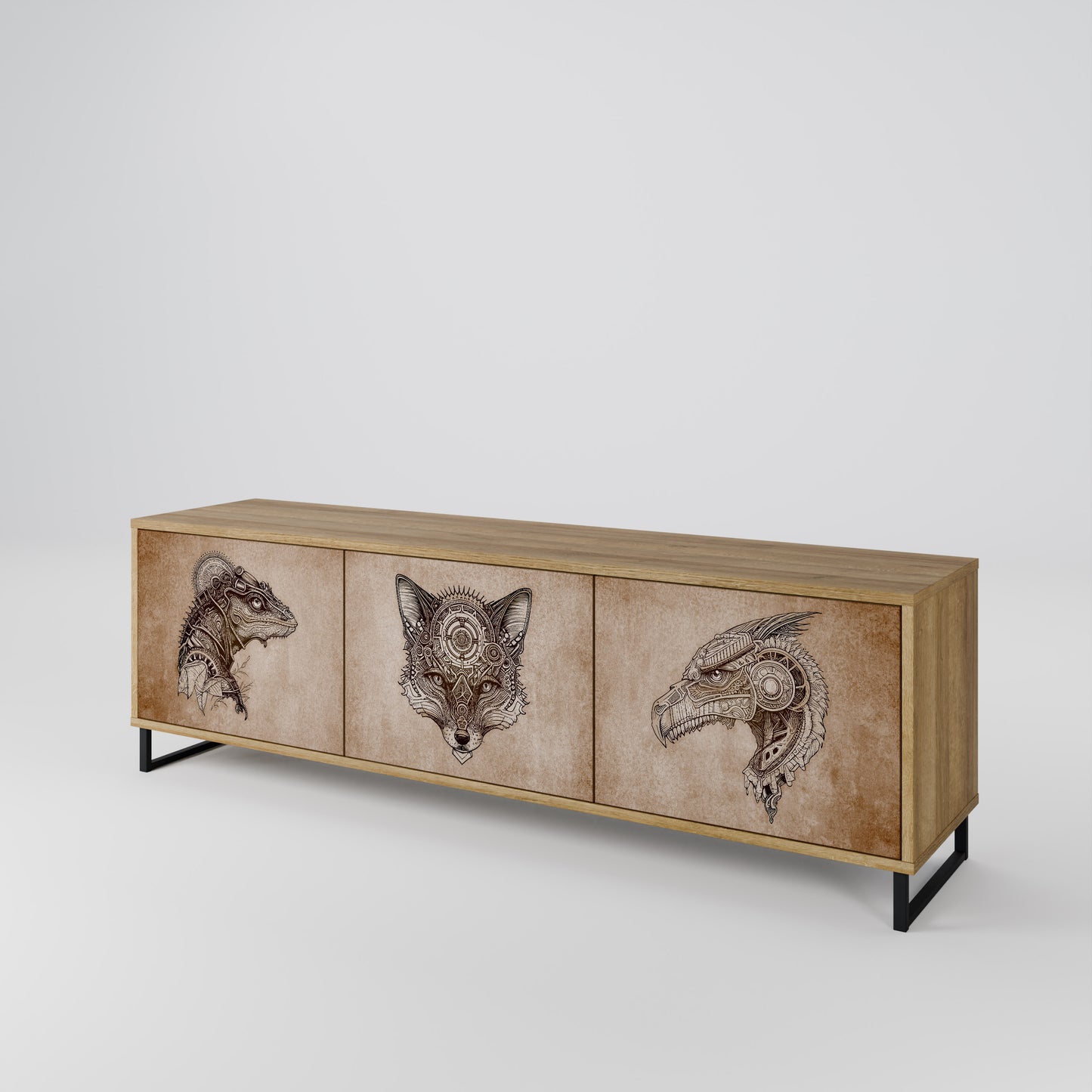 Mobile TV a 3 ante STEAMPUNK CLAN in effetto rovere