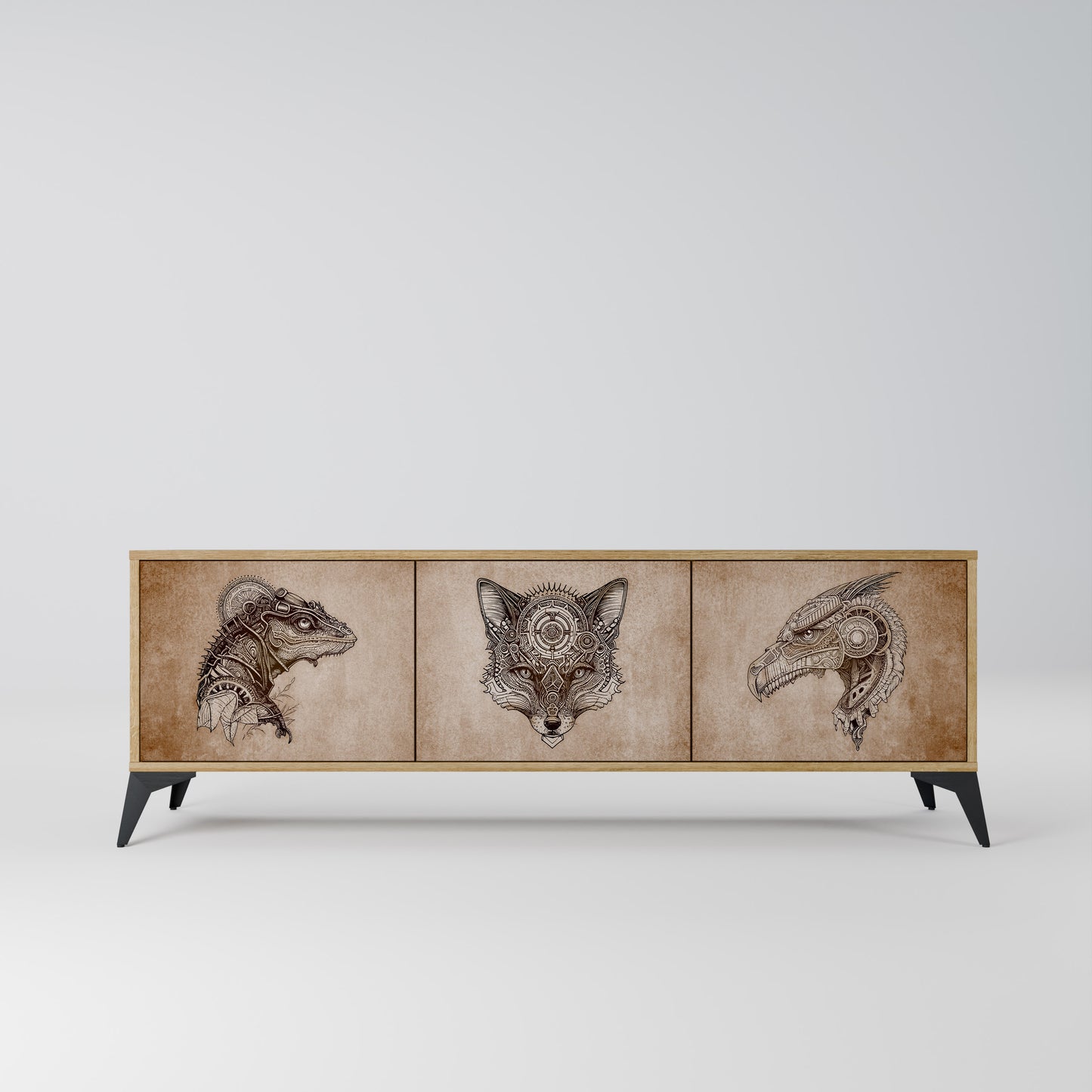 Mobile TV a 3 ante STEAMPUNK CLAN in effetto rovere