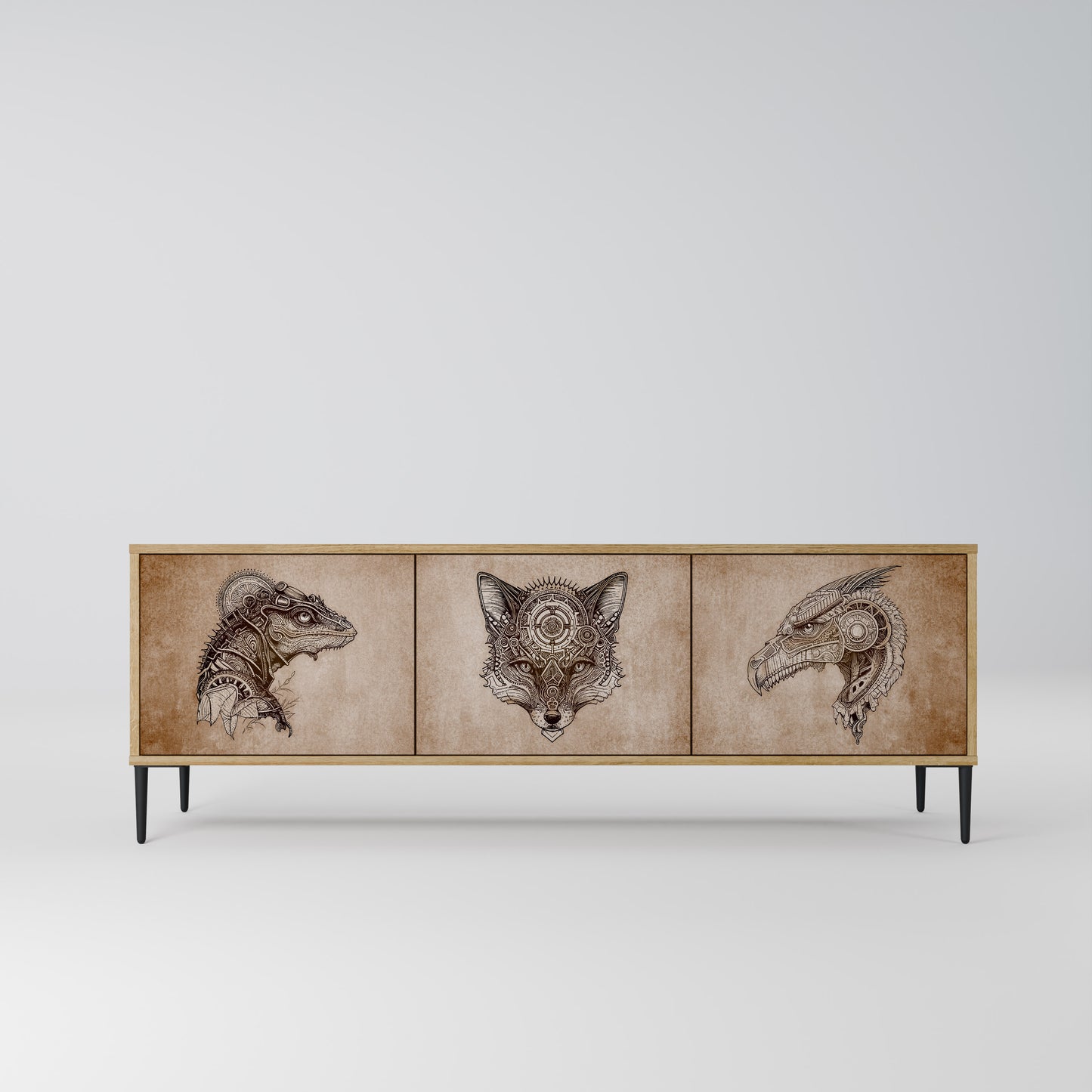 Mobile TV a 3 ante STEAMPUNK CLAN in effetto rovere