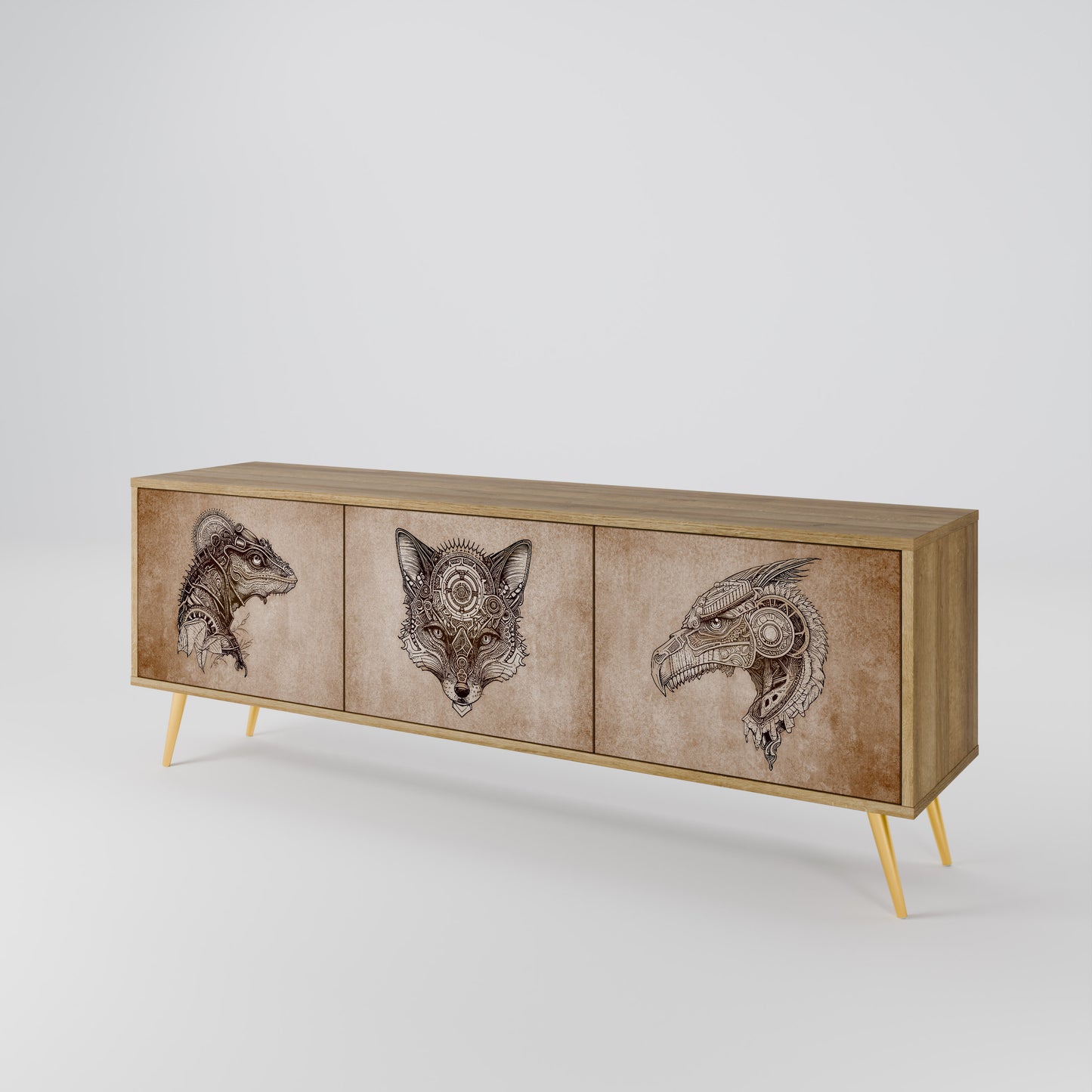 Mobile TV a 3 ante STEAMPUNK CLAN in effetto rovere