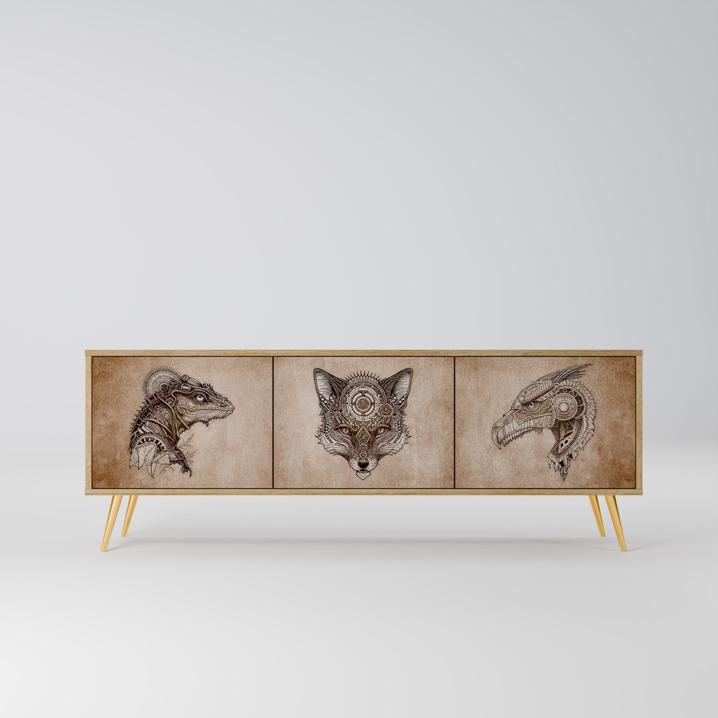 Mobile TV a 3 ante STEAMPUNK CLAN in effetto rovere