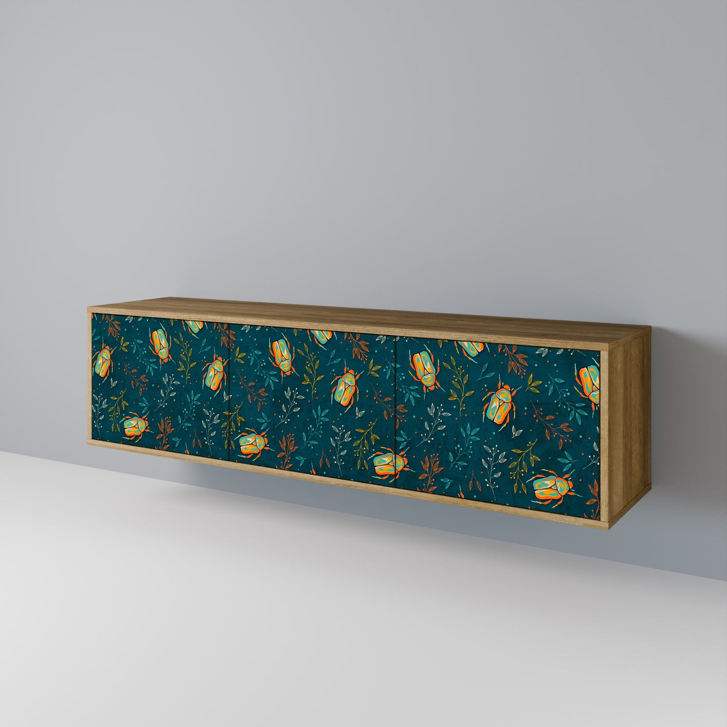 Mobile TV AUTUMN INSECTS a 3 ante in effetto rovere