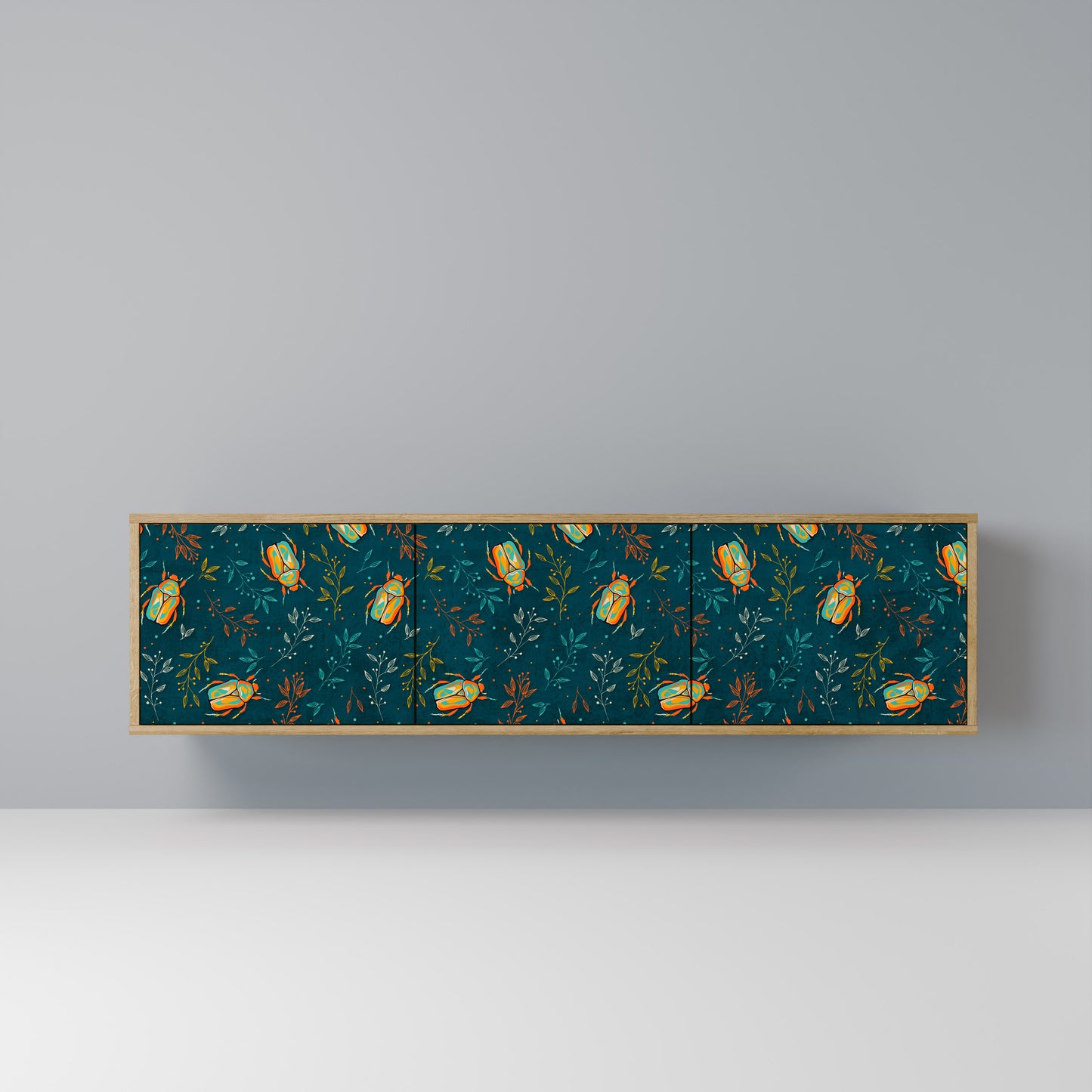 Mobile TV AUTUMN INSECTS a 3 ante in effetto rovere