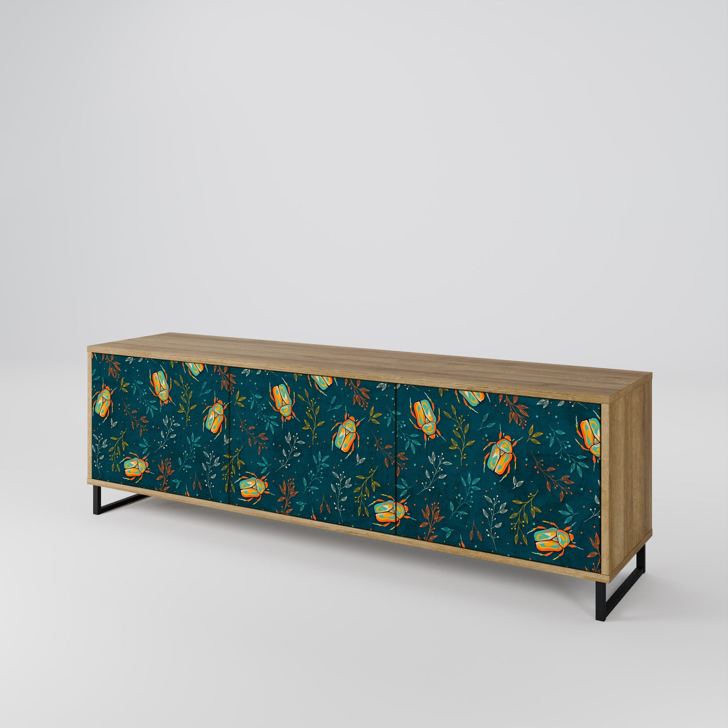 Mobile TV AUTUMN INSECTS a 3 ante in effetto rovere