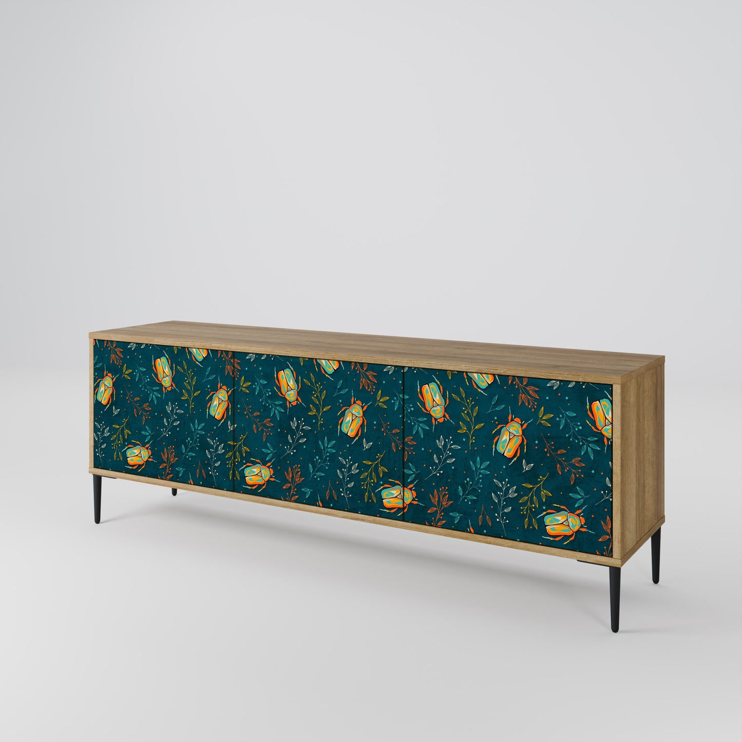 Mobile TV AUTUMN INSECTS a 3 ante in effetto rovere