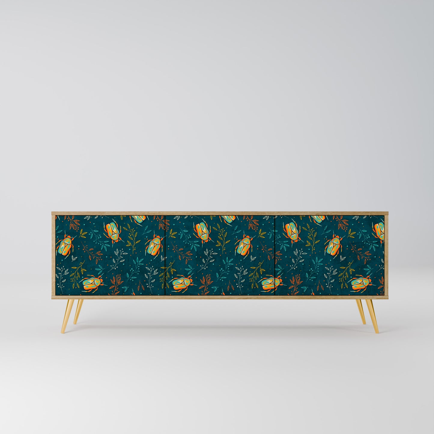 Mobile TV AUTUMN INSECTS a 3 ante in effetto rovere