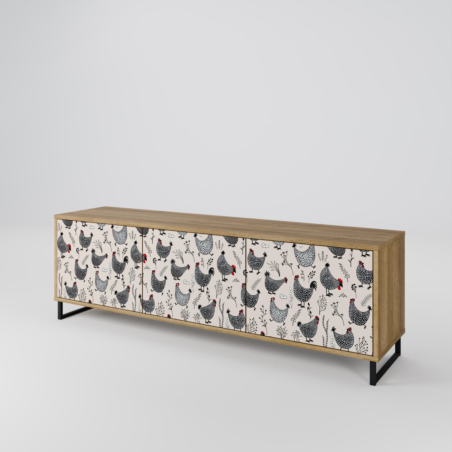 Mobile TV HAPPY HENS a 3 ante in effetto rovere