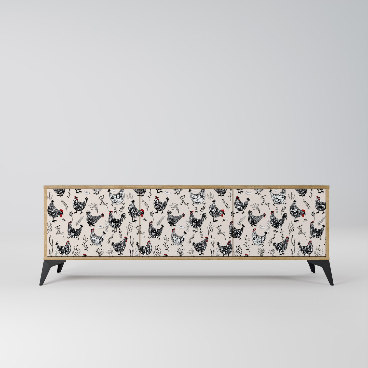 Mobile TV HAPPY HENS a 3 ante in effetto rovere