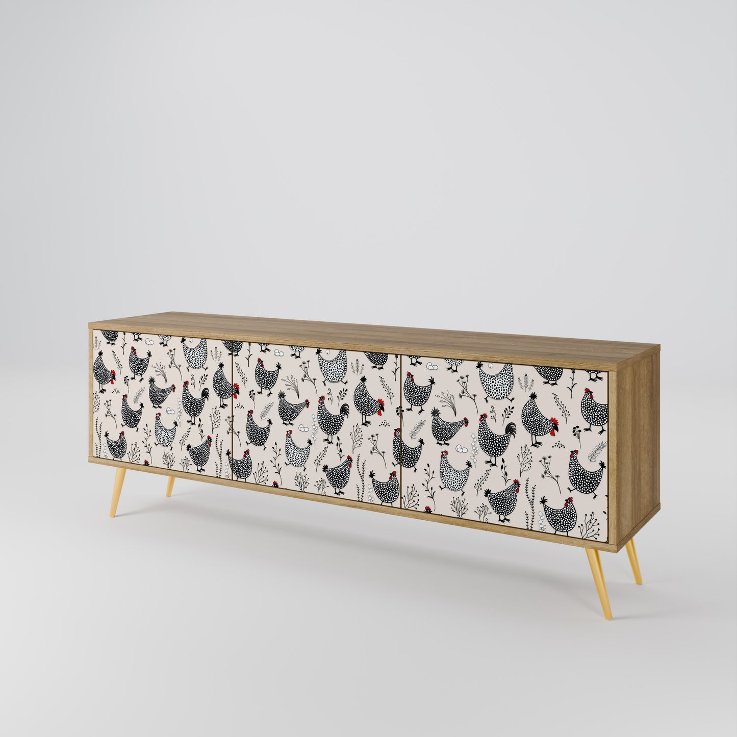 Mobile TV HAPPY HENS a 3 ante in effetto rovere