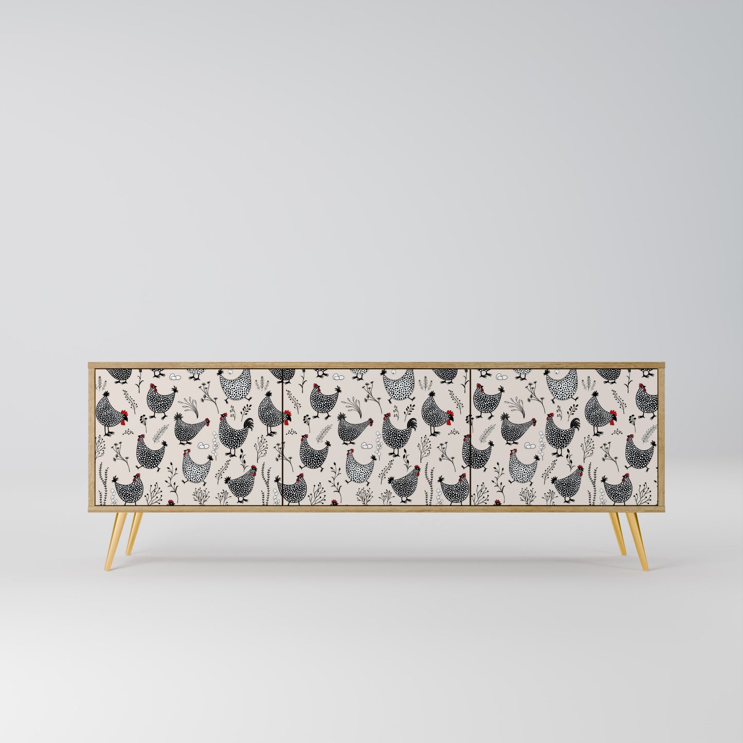 Mobile TV HAPPY HENS a 3 ante in effetto rovere