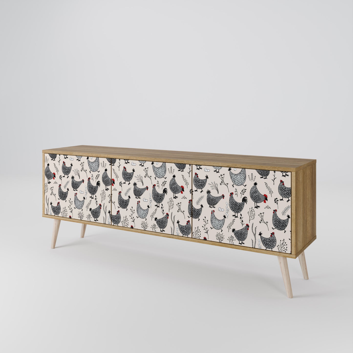Mobile TV HAPPY HENS a 3 ante in effetto rovere
