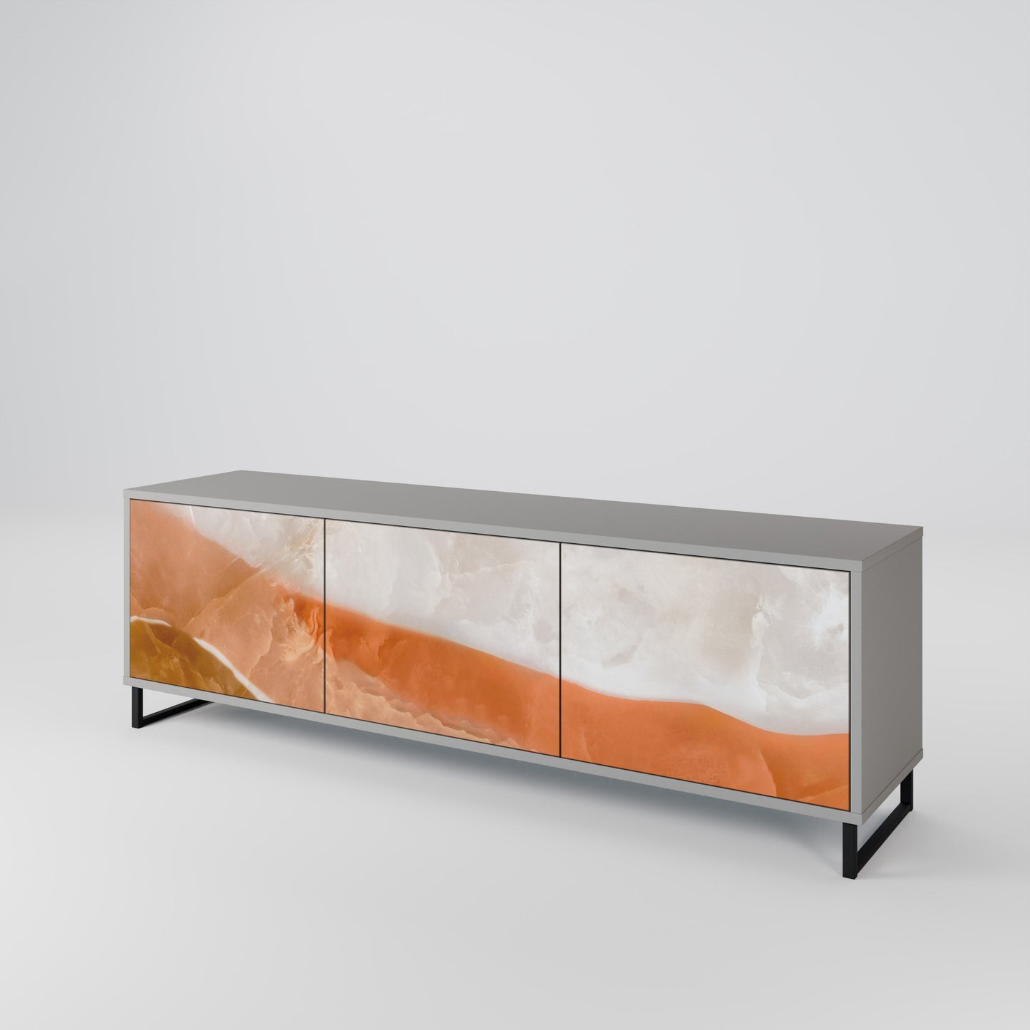 Mobile TV a 3 ante SANDHILLS SPLENDOUR in finitura grigia