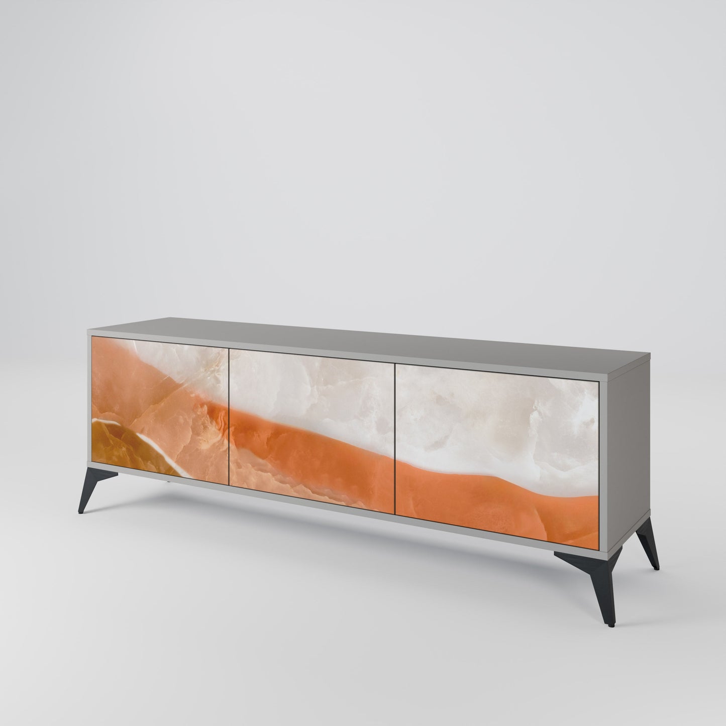 Mobile TV a 3 ante SANDHILLS SPLENDOUR in finitura grigia