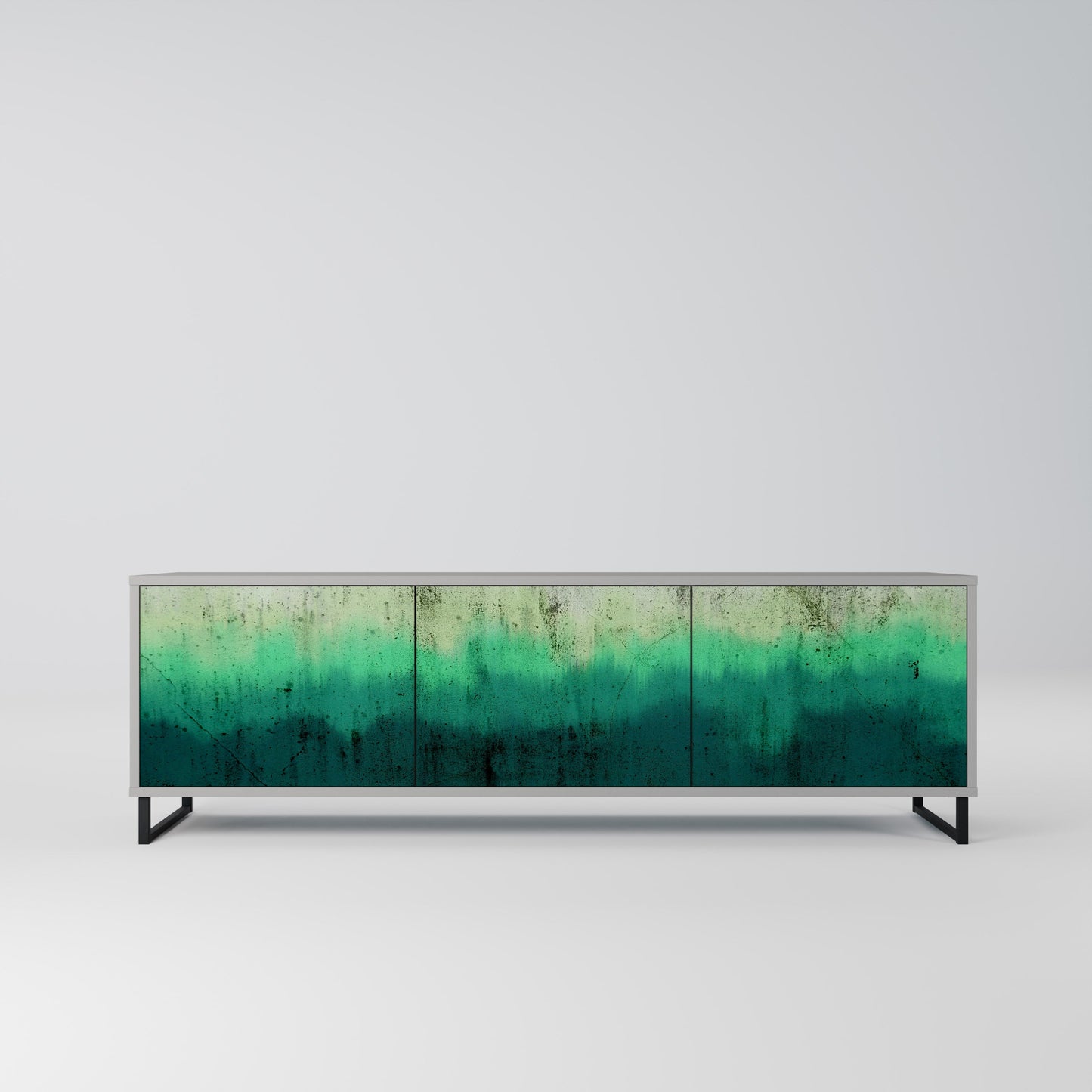 Mobile TV NORTHERN LIGHTS a 3 ante con finitura grigia