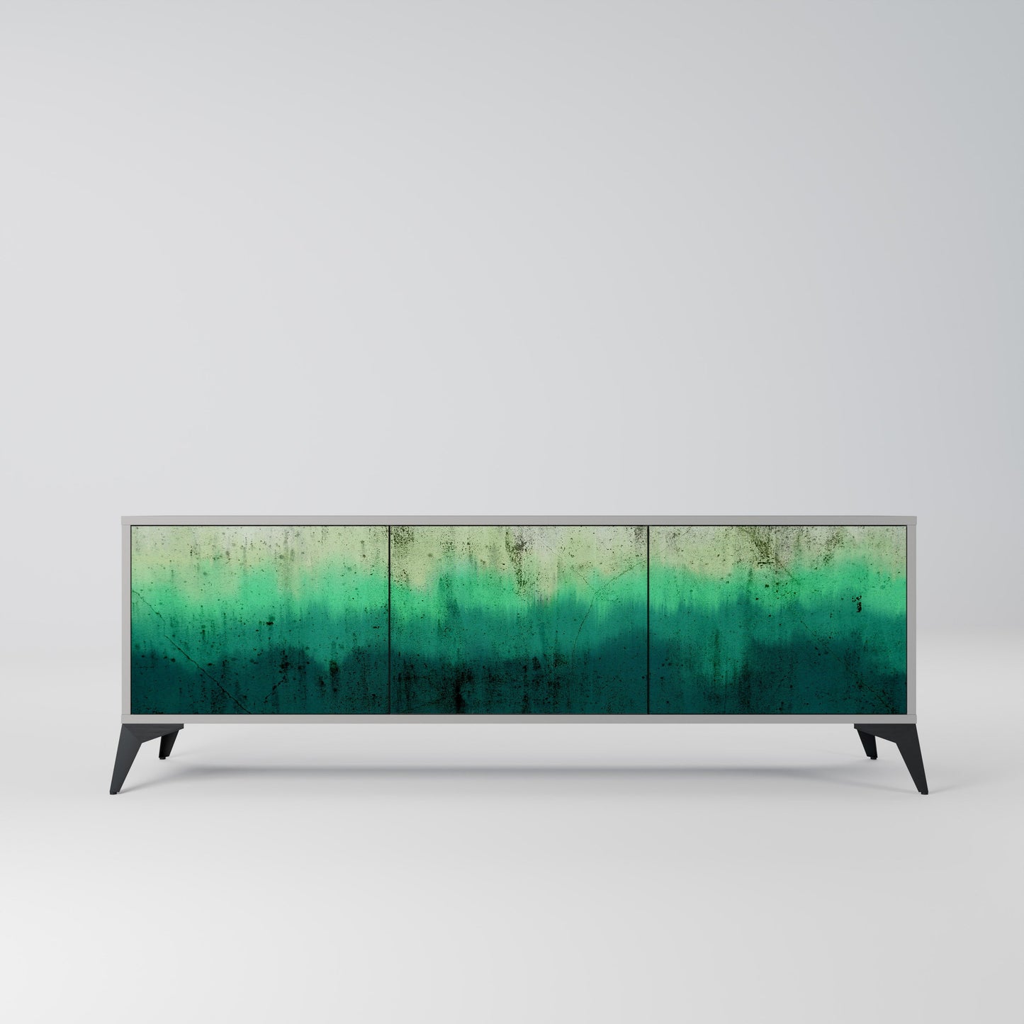 Mobile TV NORTHERN LIGHTS a 3 ante con finitura grigia