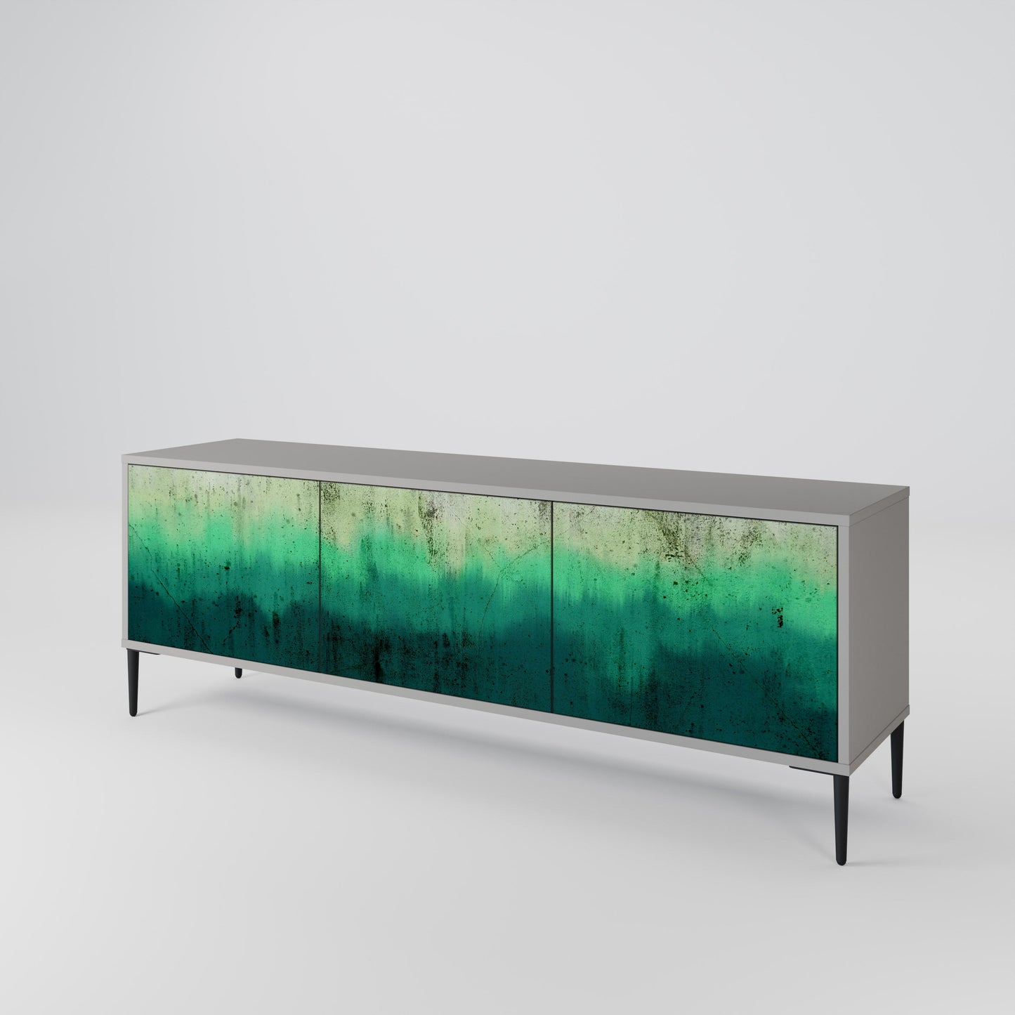 Mobile TV NORTHERN LIGHTS a 3 ante con finitura grigia