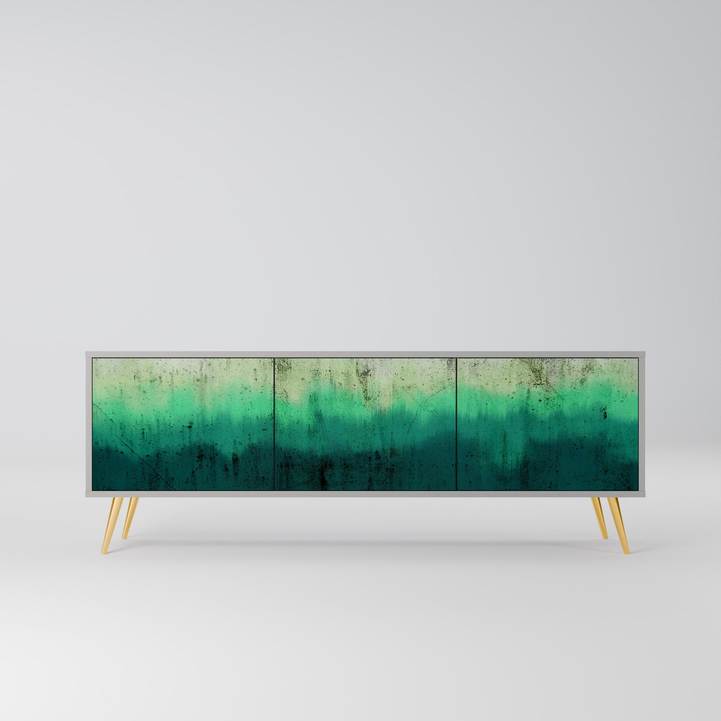 Mobile TV NORTHERN LIGHTS a 3 ante con finitura grigia