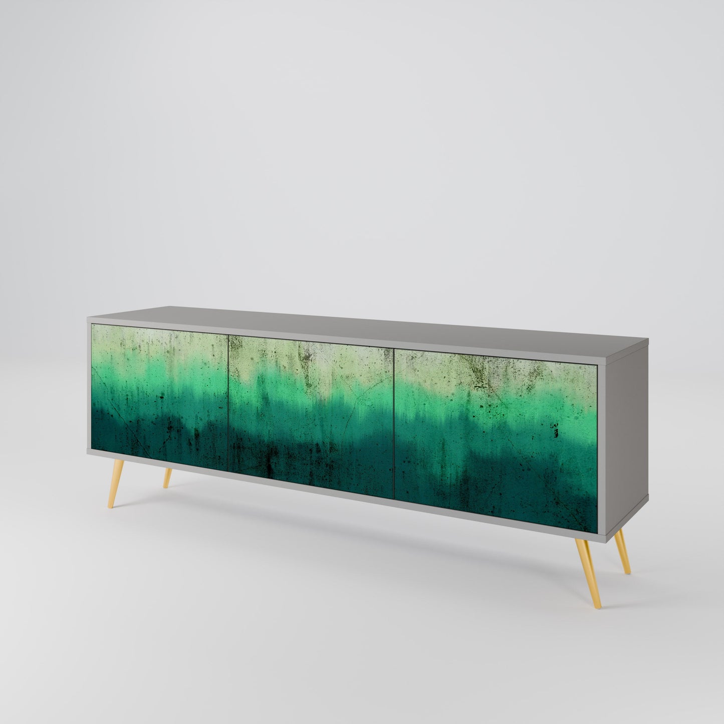 Mobile TV NORTHERN LIGHTS a 3 ante con finitura grigia