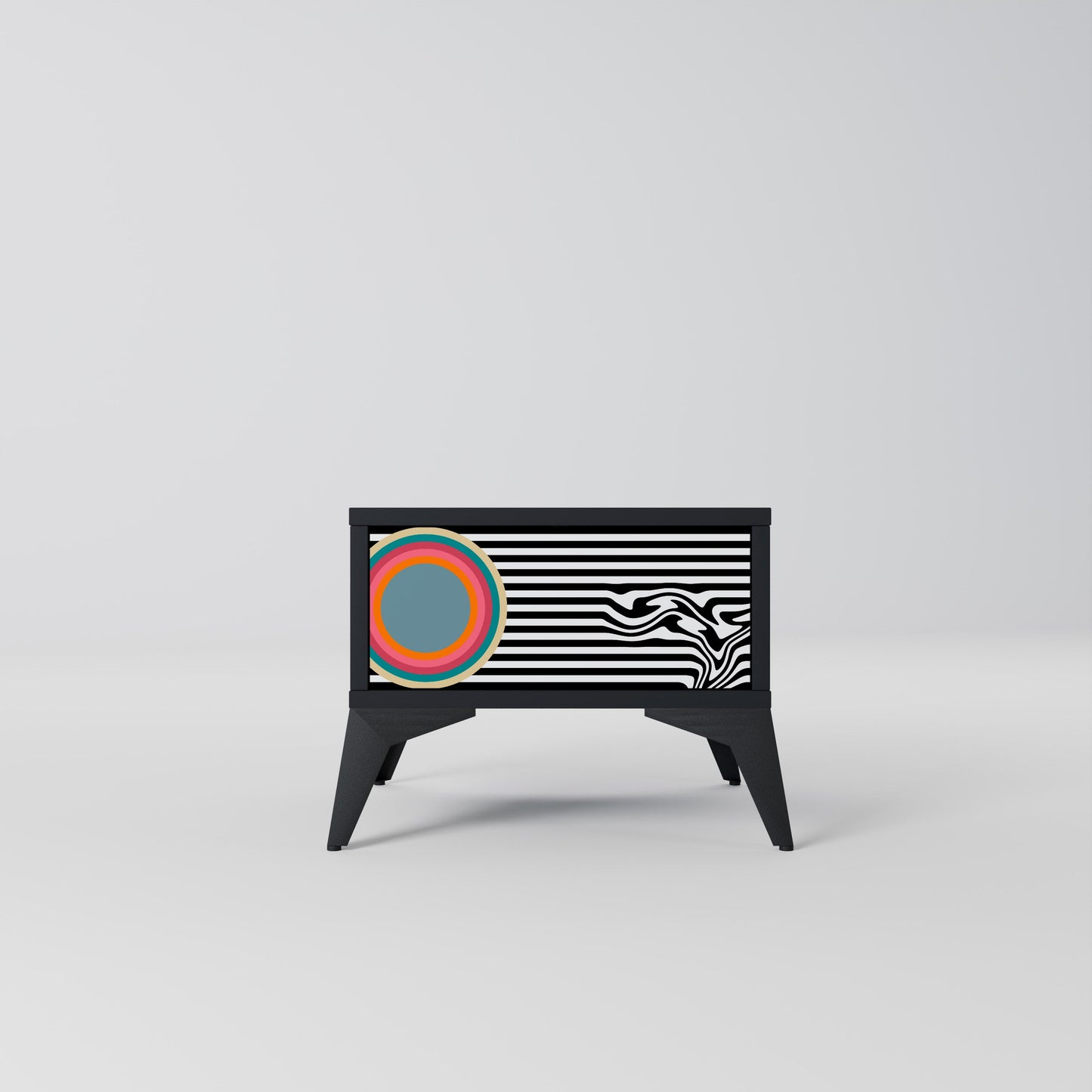 SPECTRA SHOWCASE Nightstand in Black Finish
