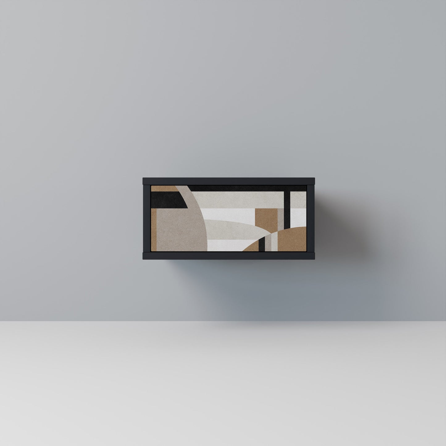 DELICATE MEMENTO Nightstand in Black Finish