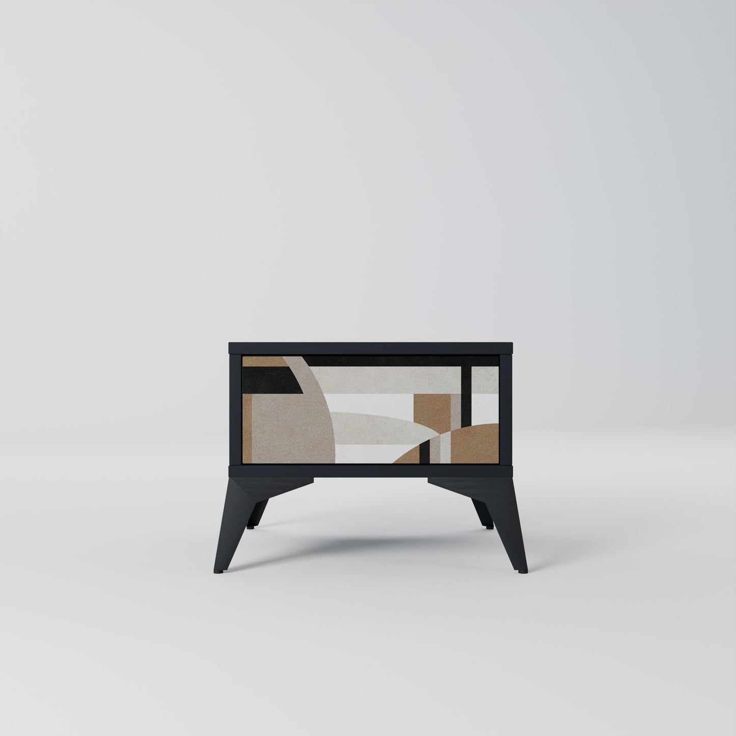 DELICATE MEMENTO Nightstand in Black Finish